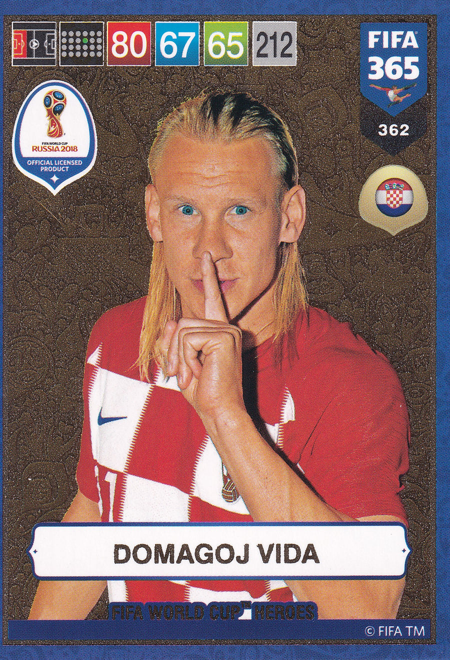 362. DOMSGOJ VIDA - CROATIA - FIFA WORLD CUP HEROS