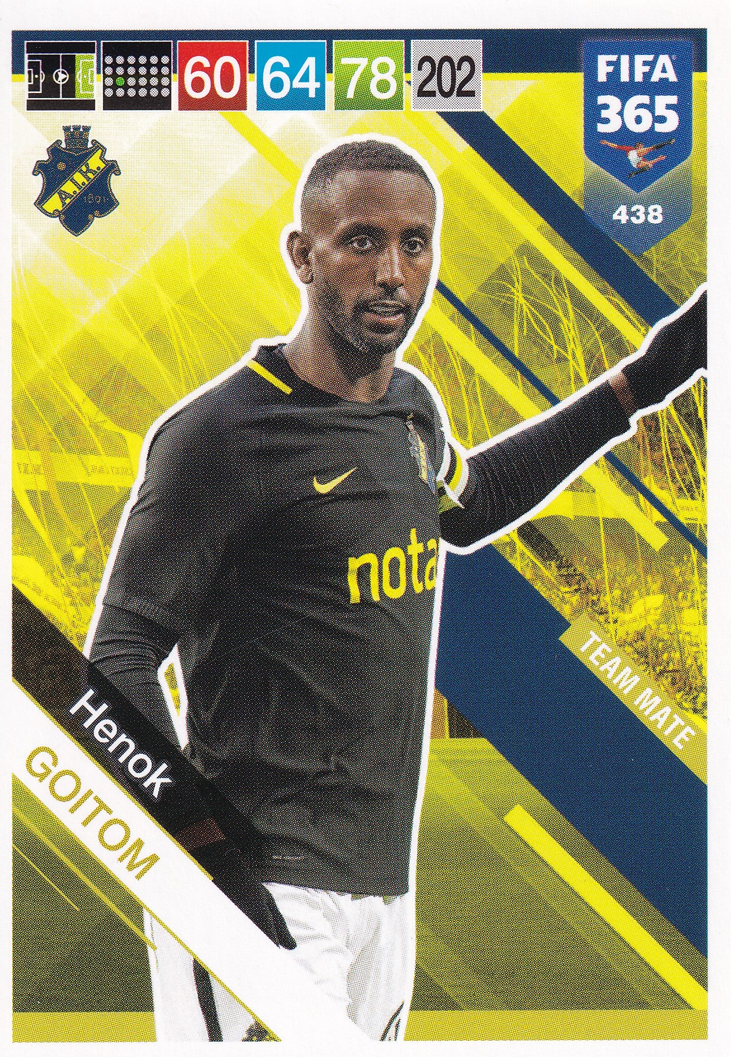 438. HENOK GOITOM - AIK - TEAM MATE