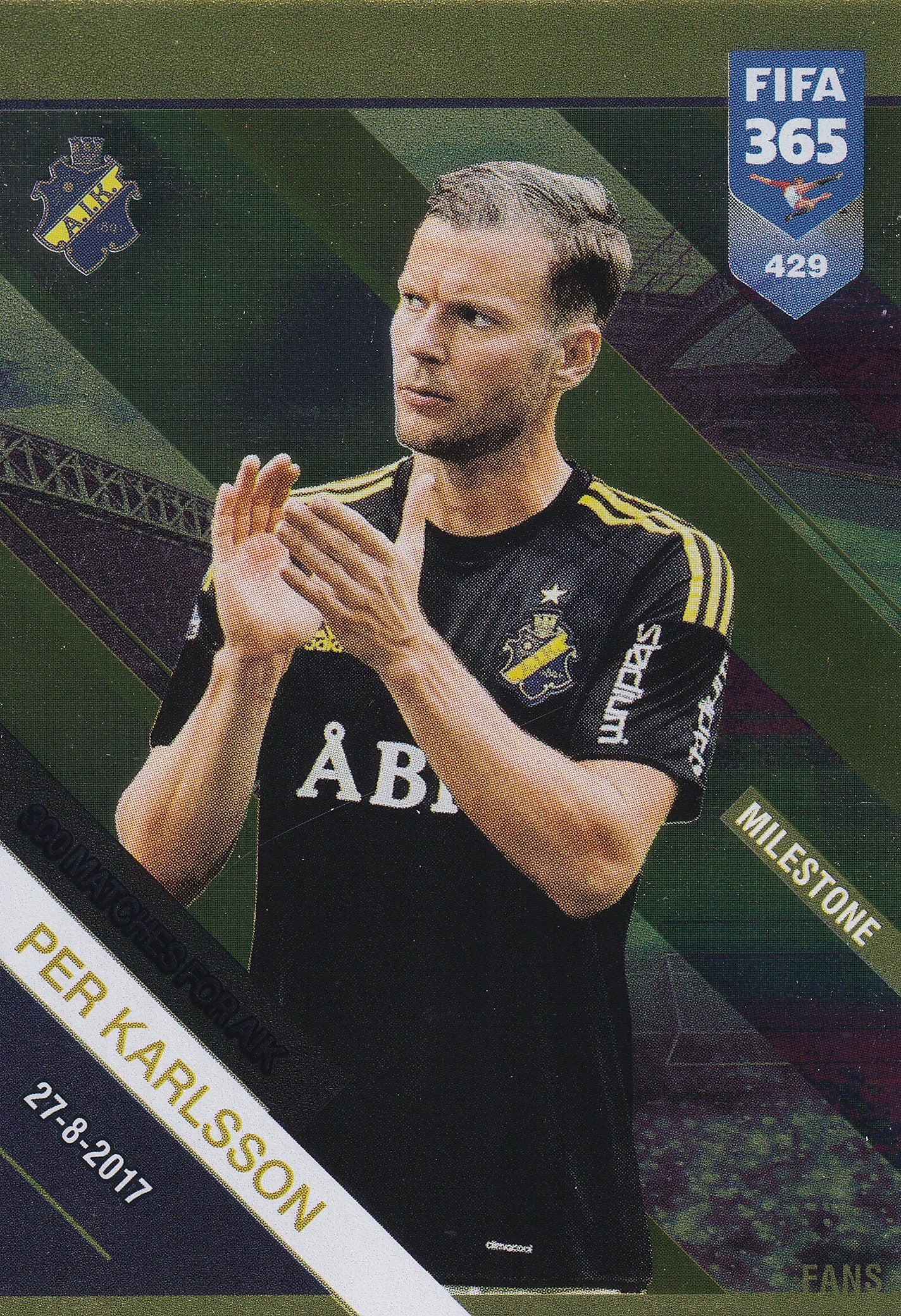 429. 300 MATCHES FOR AIK - PER KARLSSON - MILESTONE