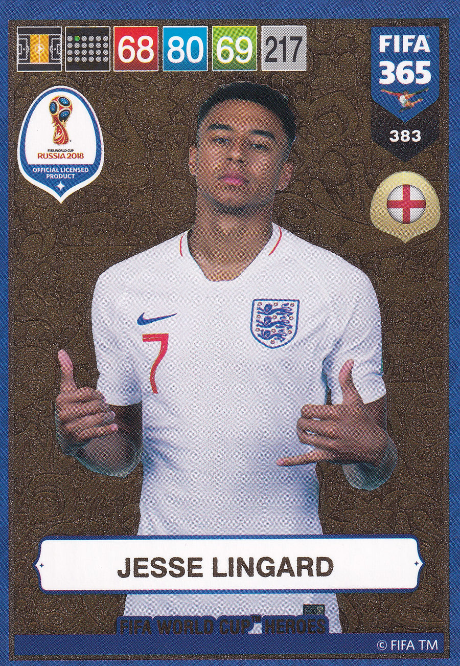 383. JESSE LINGARD - ENGLAND - FIFA WORLD CUP HEROS