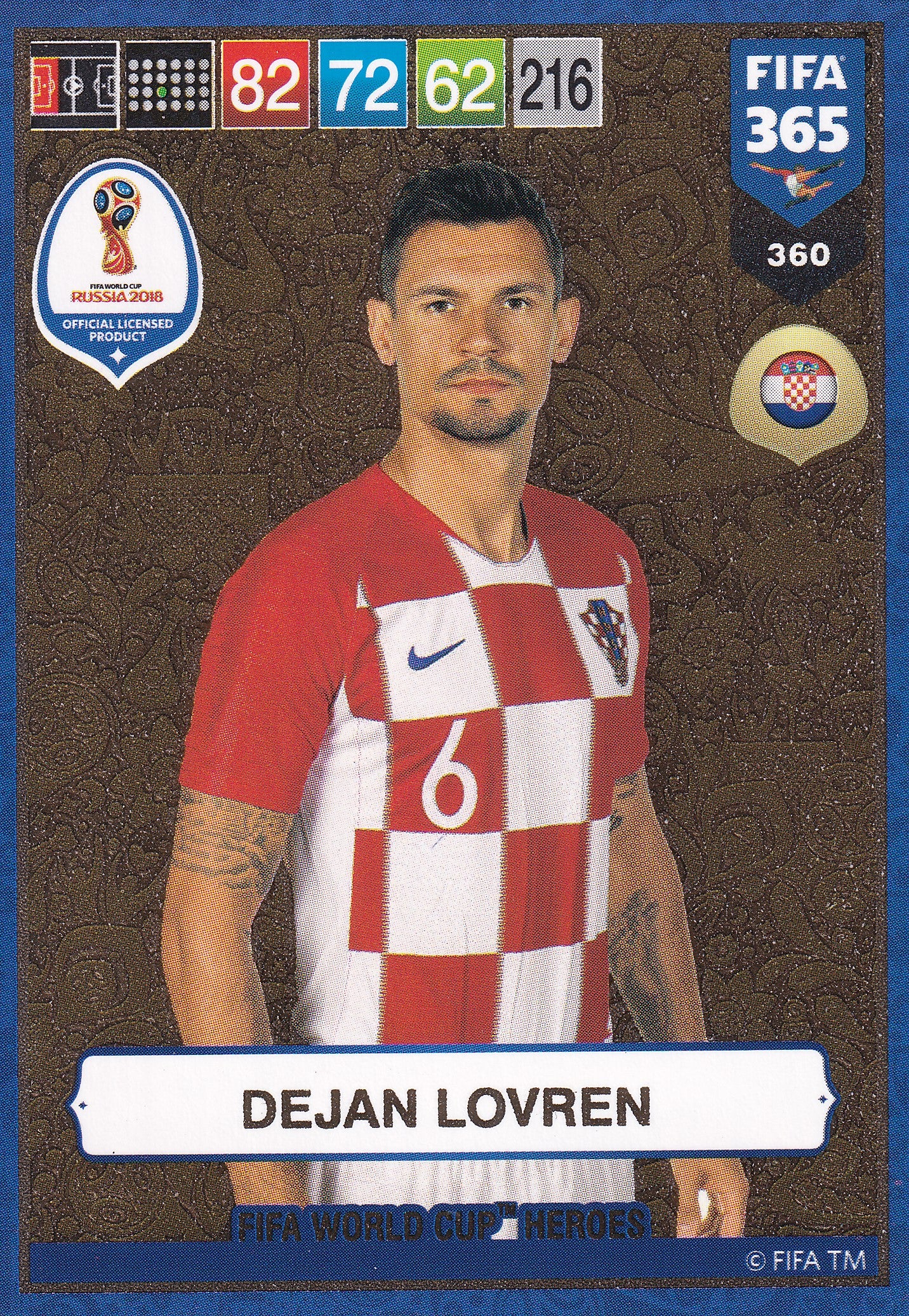 360. DEJAN LOVREN - CROATIA - FIFA WORLD CUP HEROS