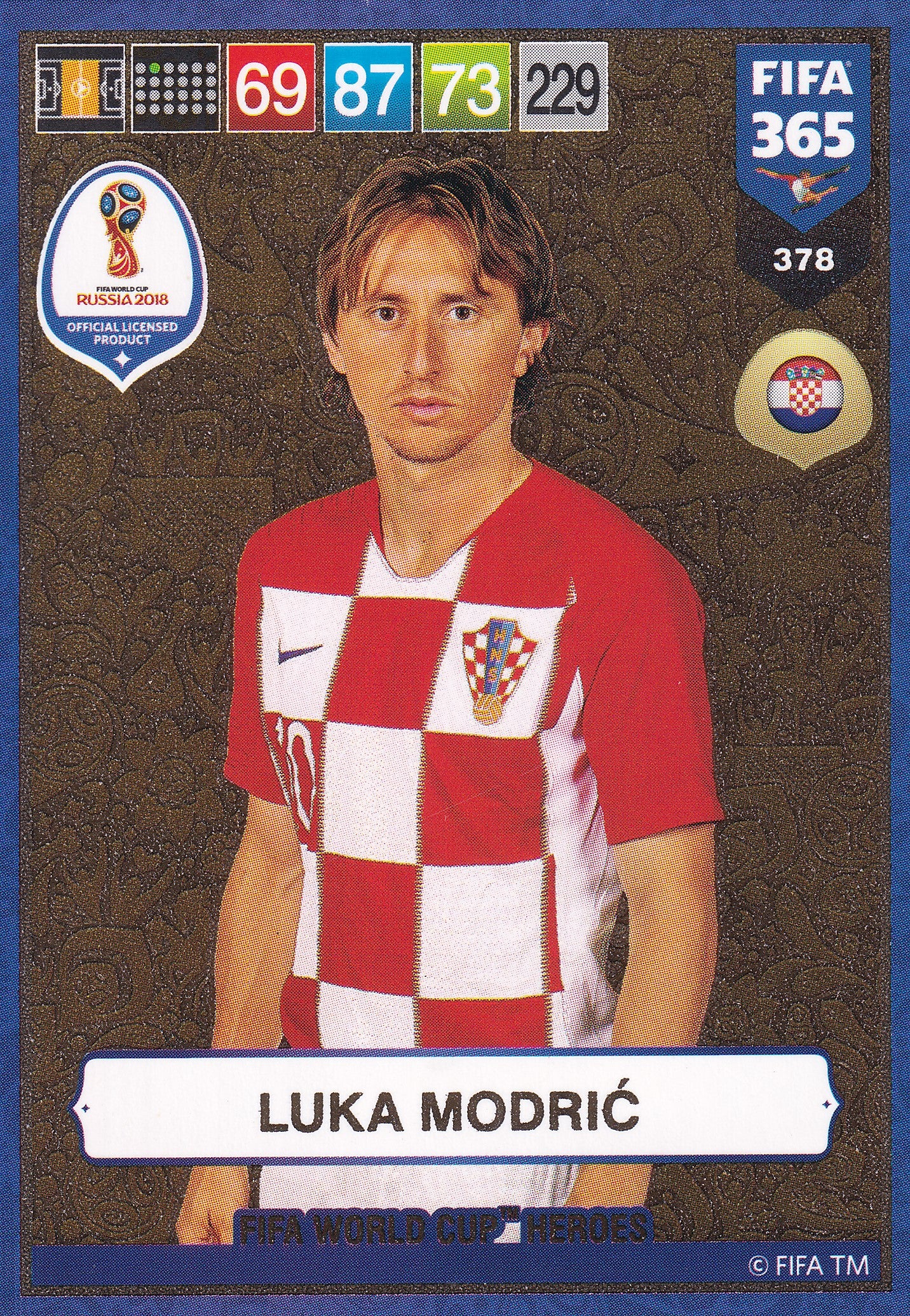378. LUKA MODRIC - CROATIA - FIFA WORLD CUP HEROS