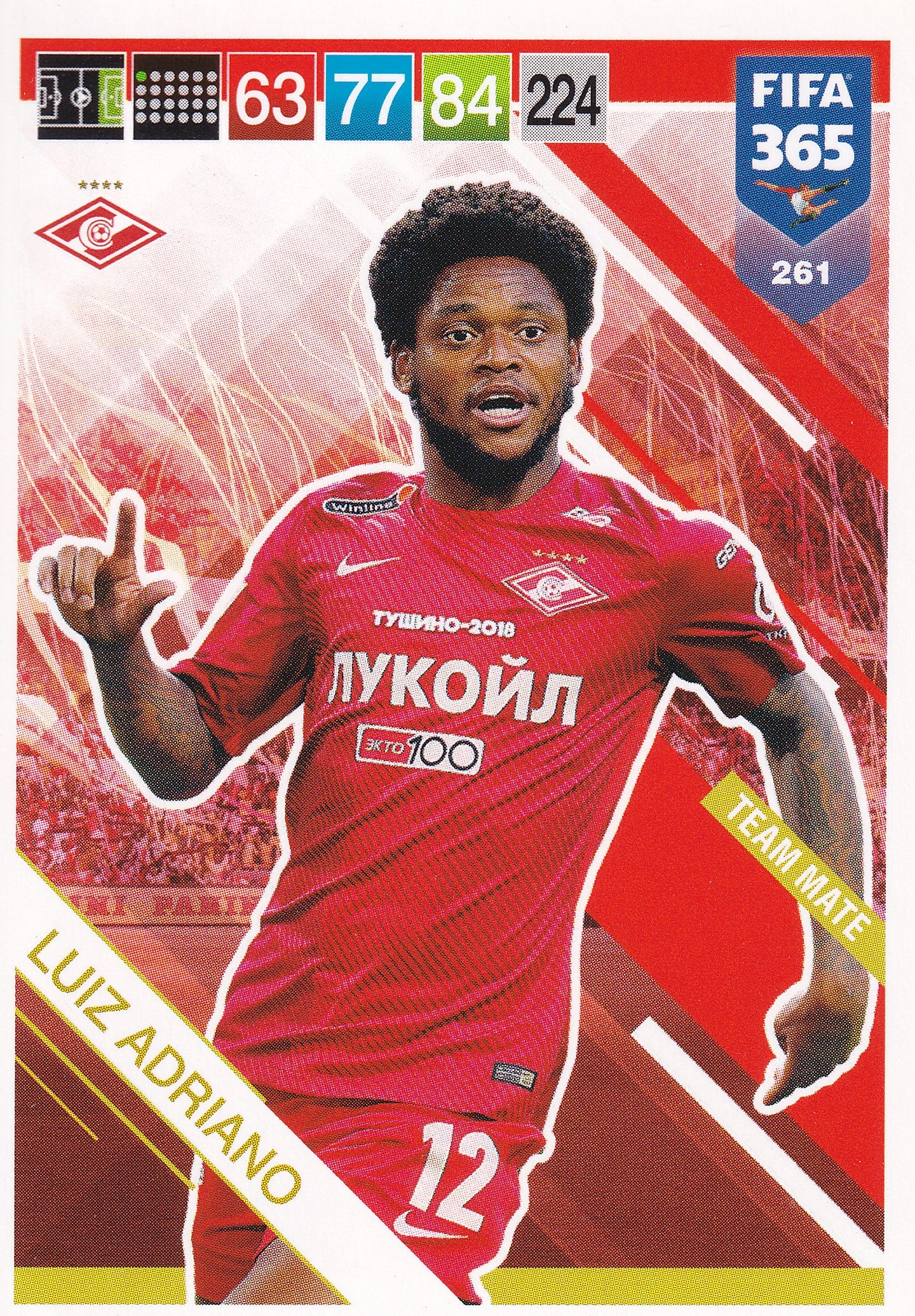 261. LUIZ ADRIANO - SPARTAK MOSKVA - TEAM MATE