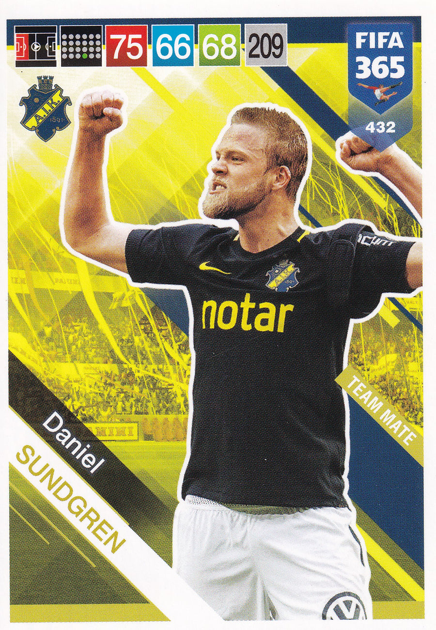 432. DANIEL SUNDGREN - AIK - TEAM MATE