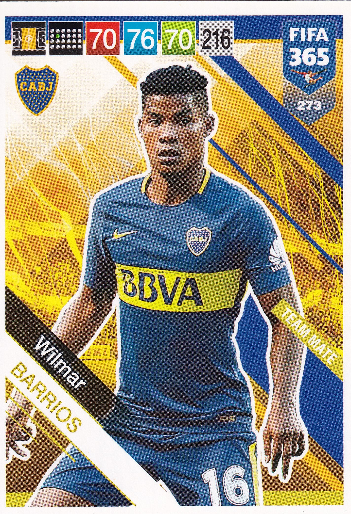 273. WILMAR BARRIOS - BOCA JUNIORS - TEAM MATE