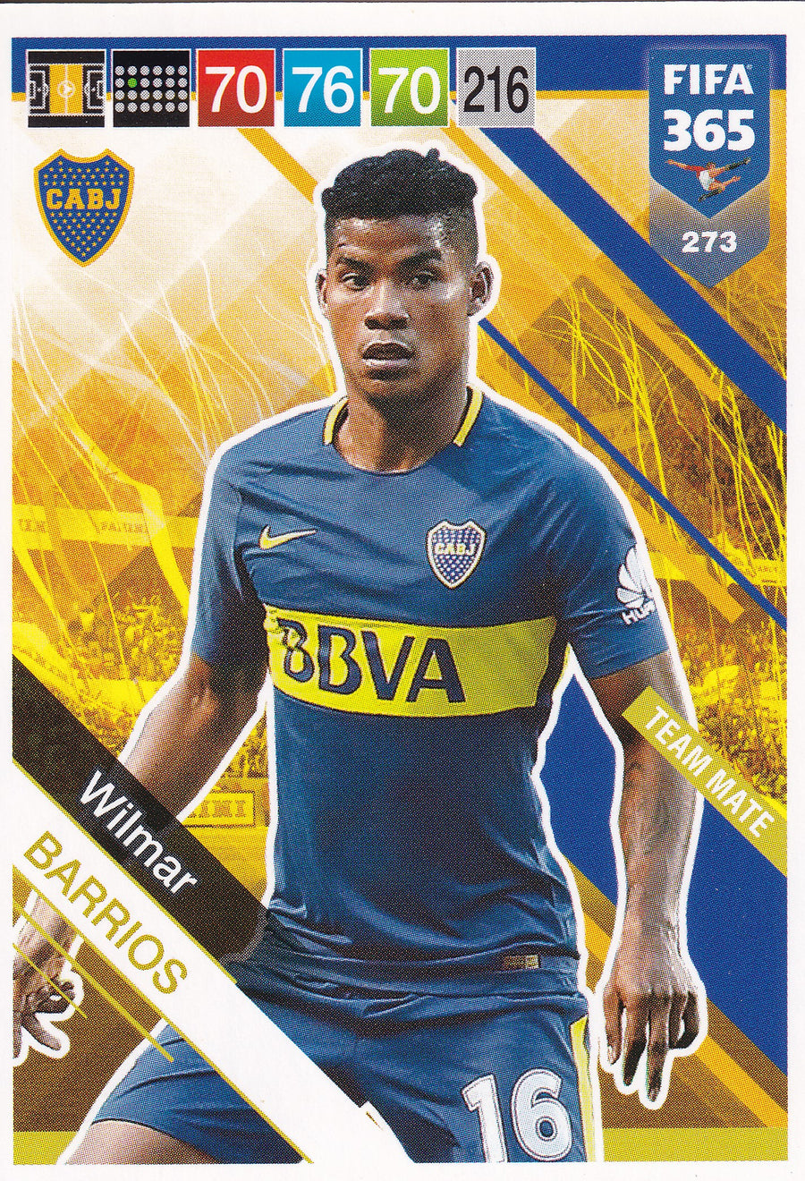 273. WILMAR BARRIOS - BOCA JUNIORS - TEAM MATE