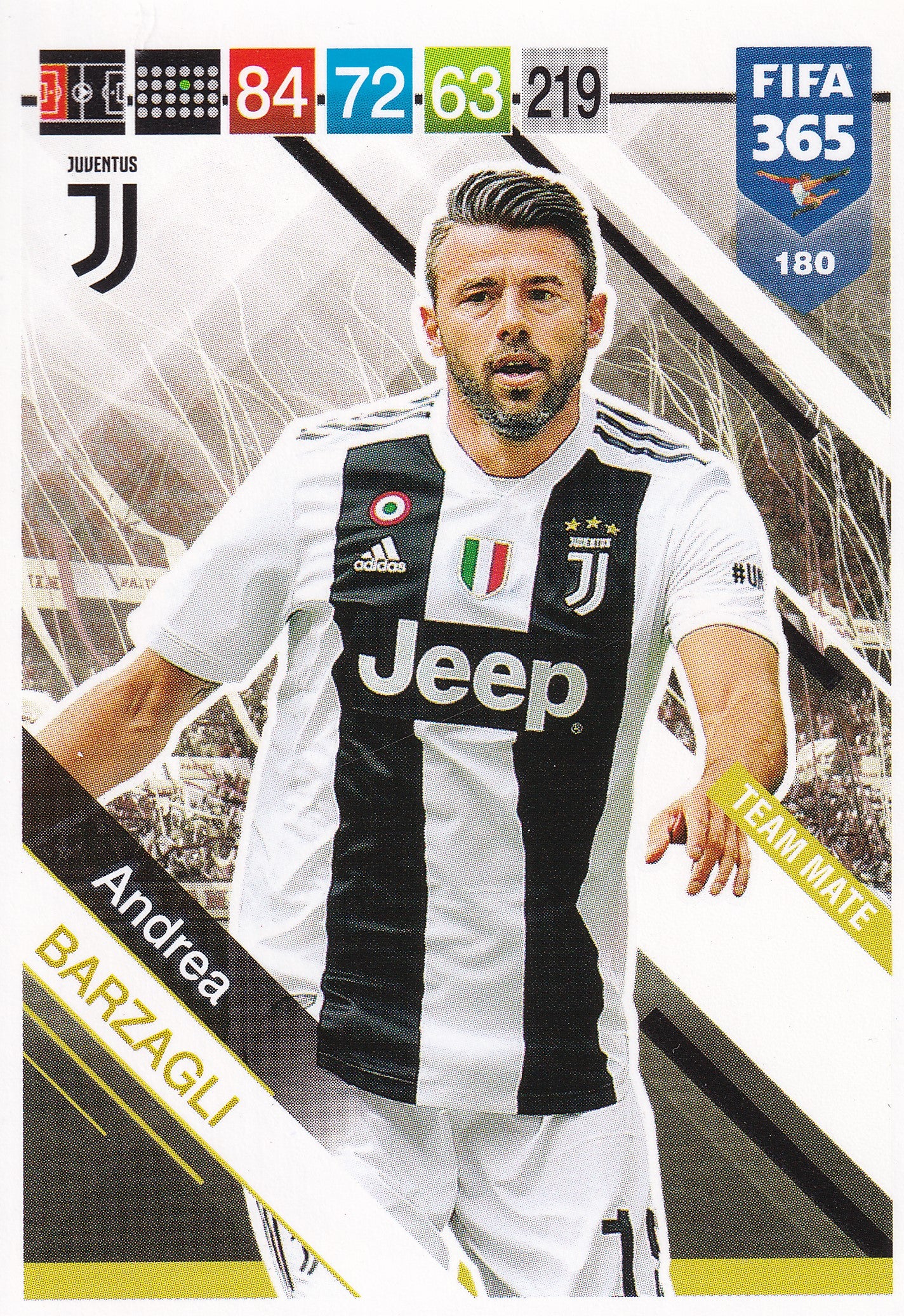 180. ANDREA BARZAGLI - JUVENTUS - TEAM MATE