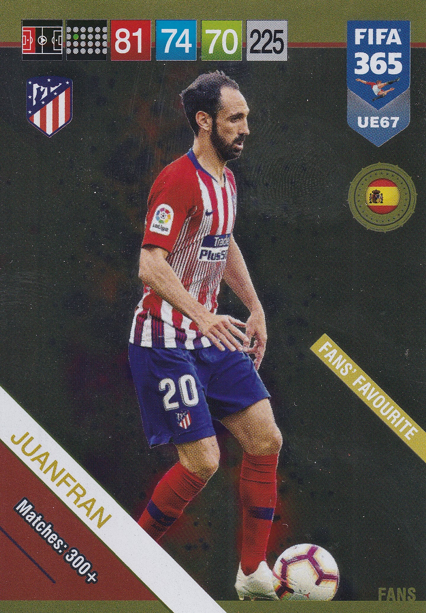 UE067. JUANFRAN - ATLETICO MADRID - FANS FAVOURITE