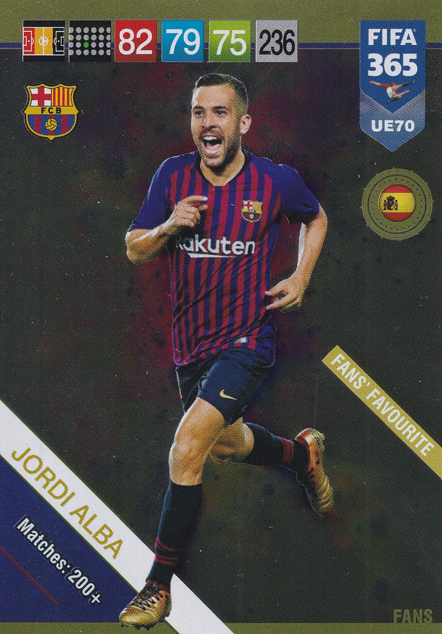UE070. JORDI ALBA - BARCELONA - FANS FAVOURITE
