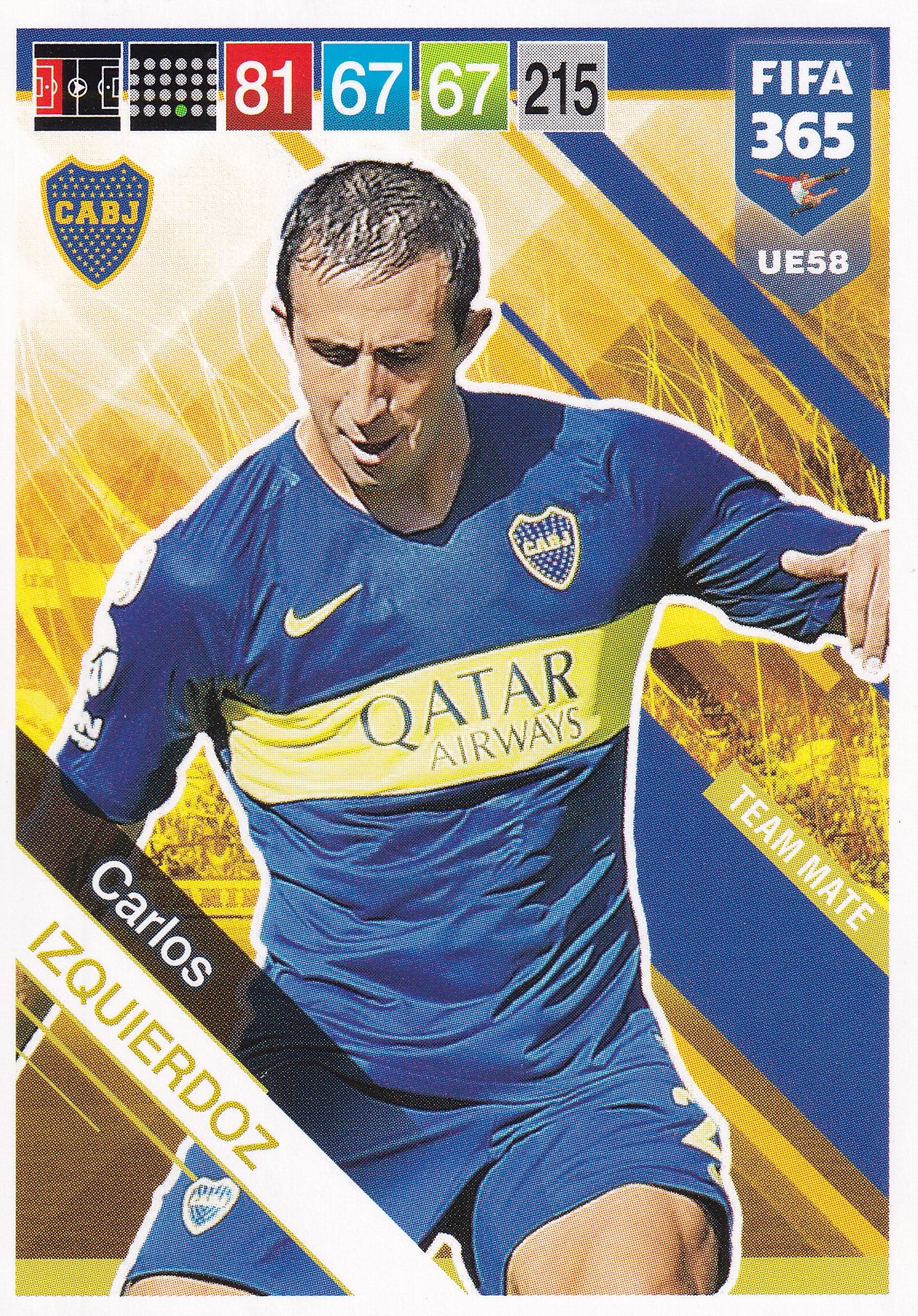 UE058. CARLOS IZQUIERDOZ - BOCA JUNIORS