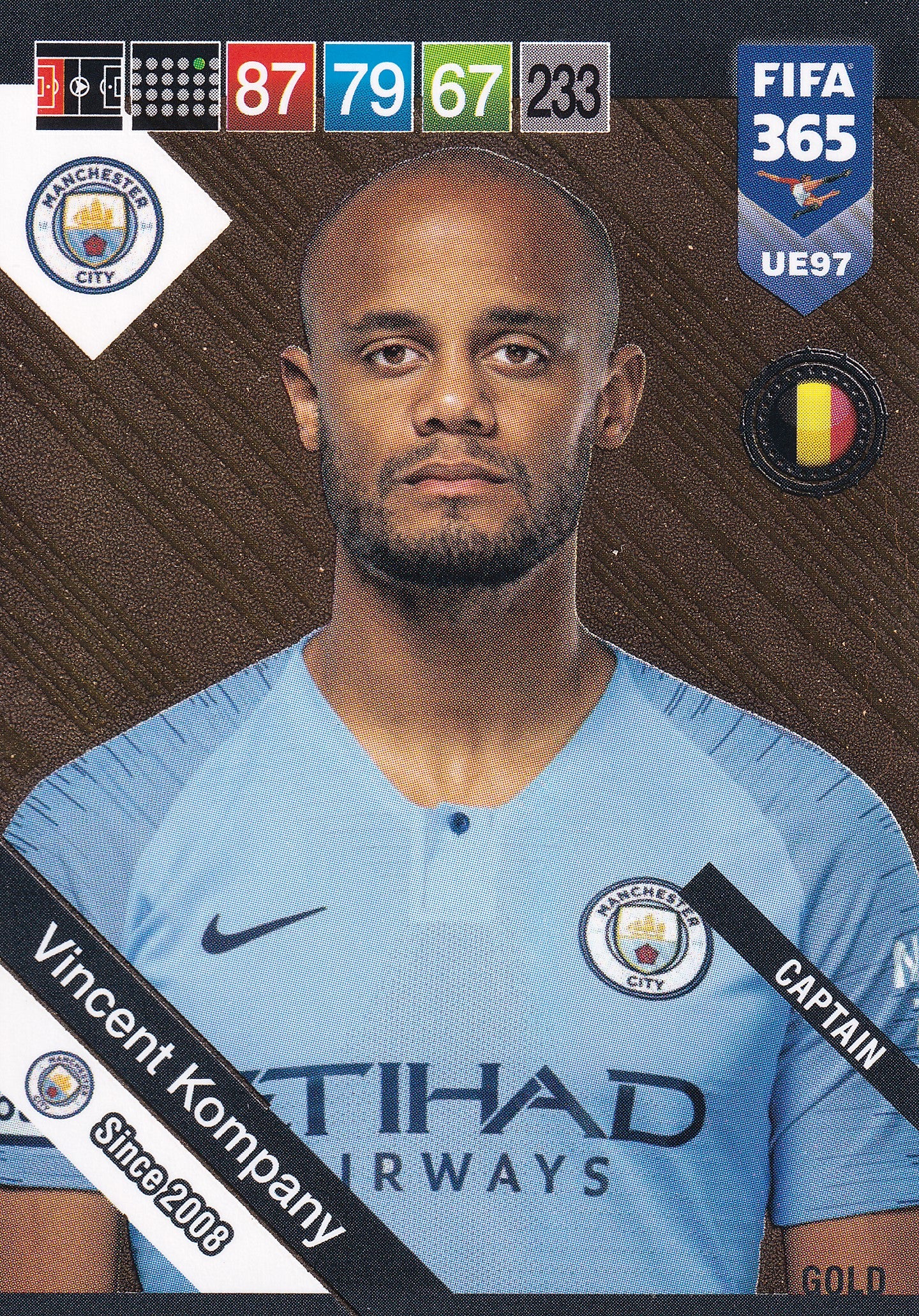 UE097. VINCENT KOMPANY - MANCHESTER CITY - CAPTAIN