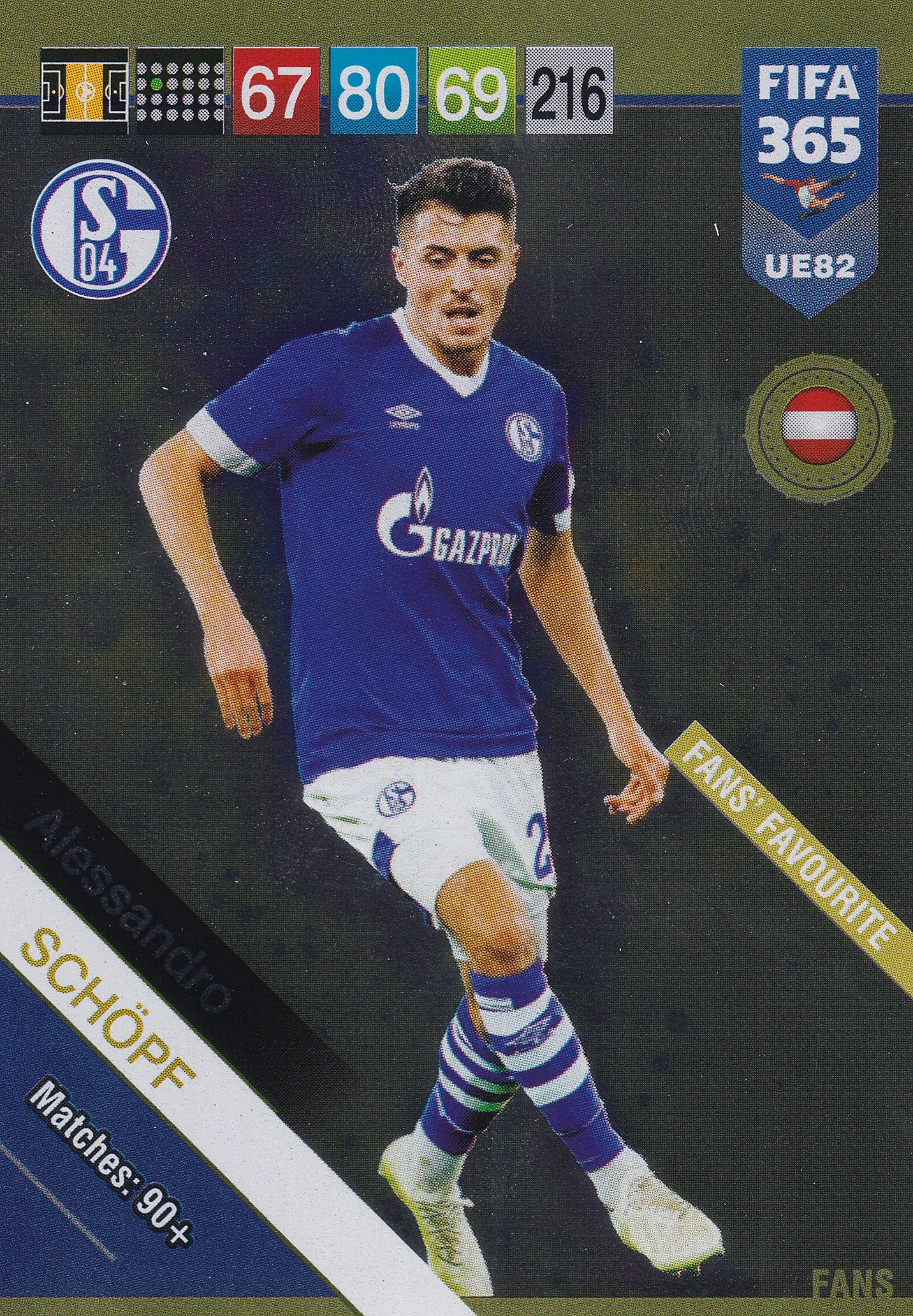 UE082. ALESSANDRO SCHÖPF - SCHALKE 04 - FANS FAVOURITE