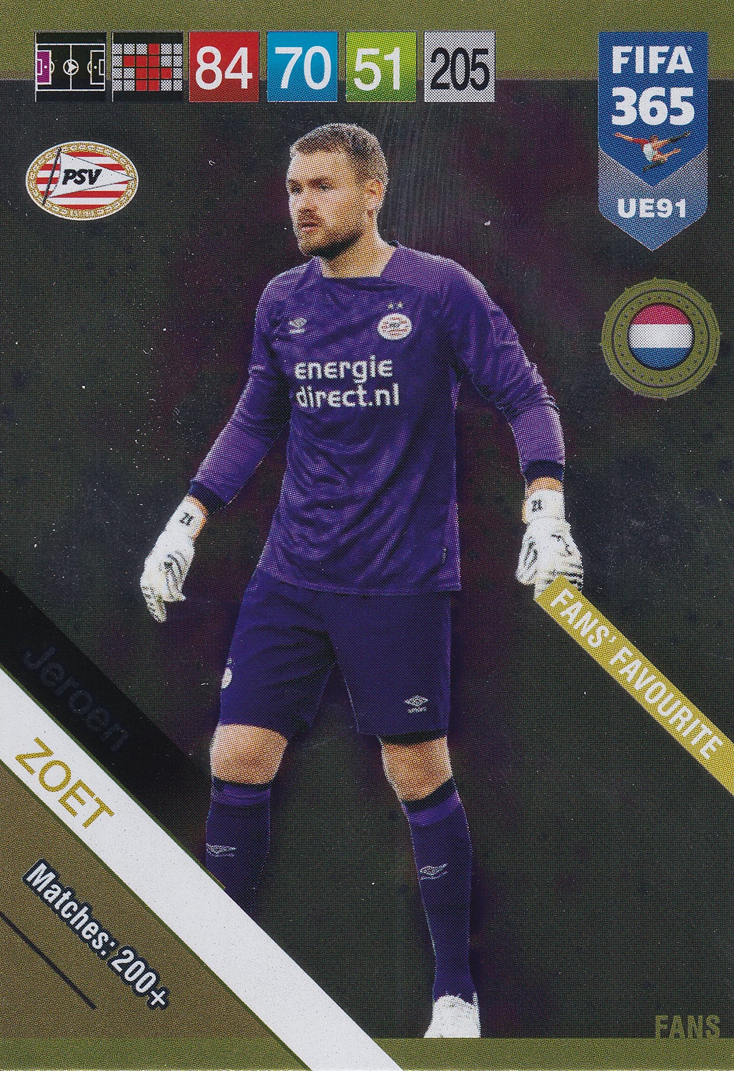 UE091. JEROEN ZOET - PSV EINDHOVEN - FANS FAVOURITE