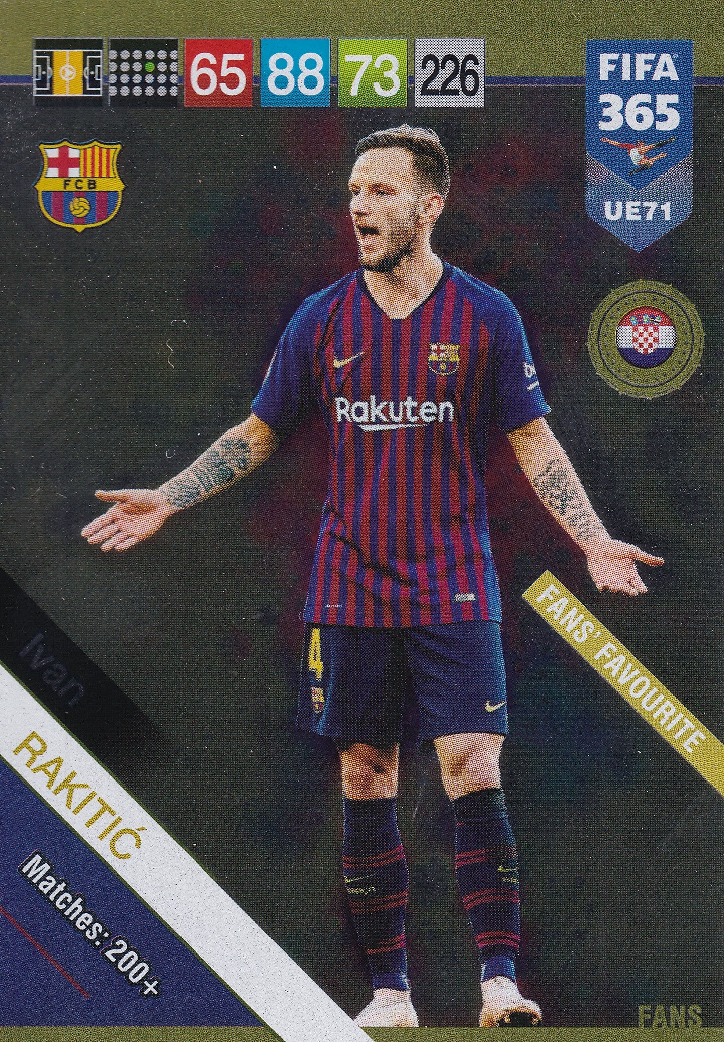 UE071. IVAN RAKITIC - BARCELONA - FANS FAVOURITE