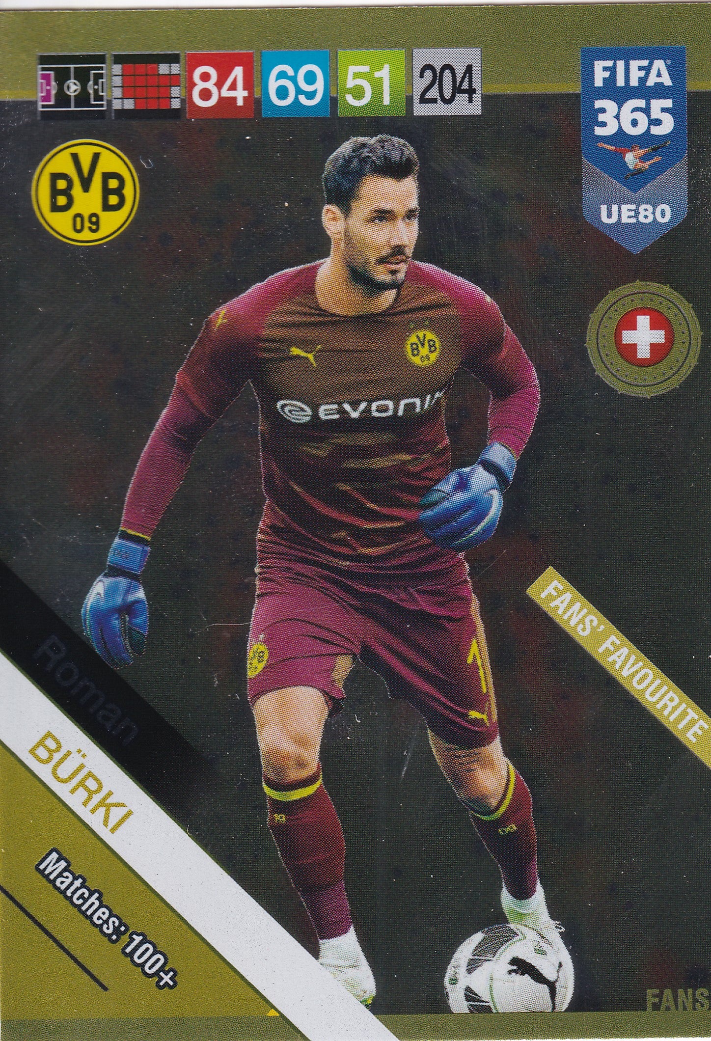 UE080. ROMAN BÜRKI - BORUSSIA DORTMUND -  FANS FAVOURITE