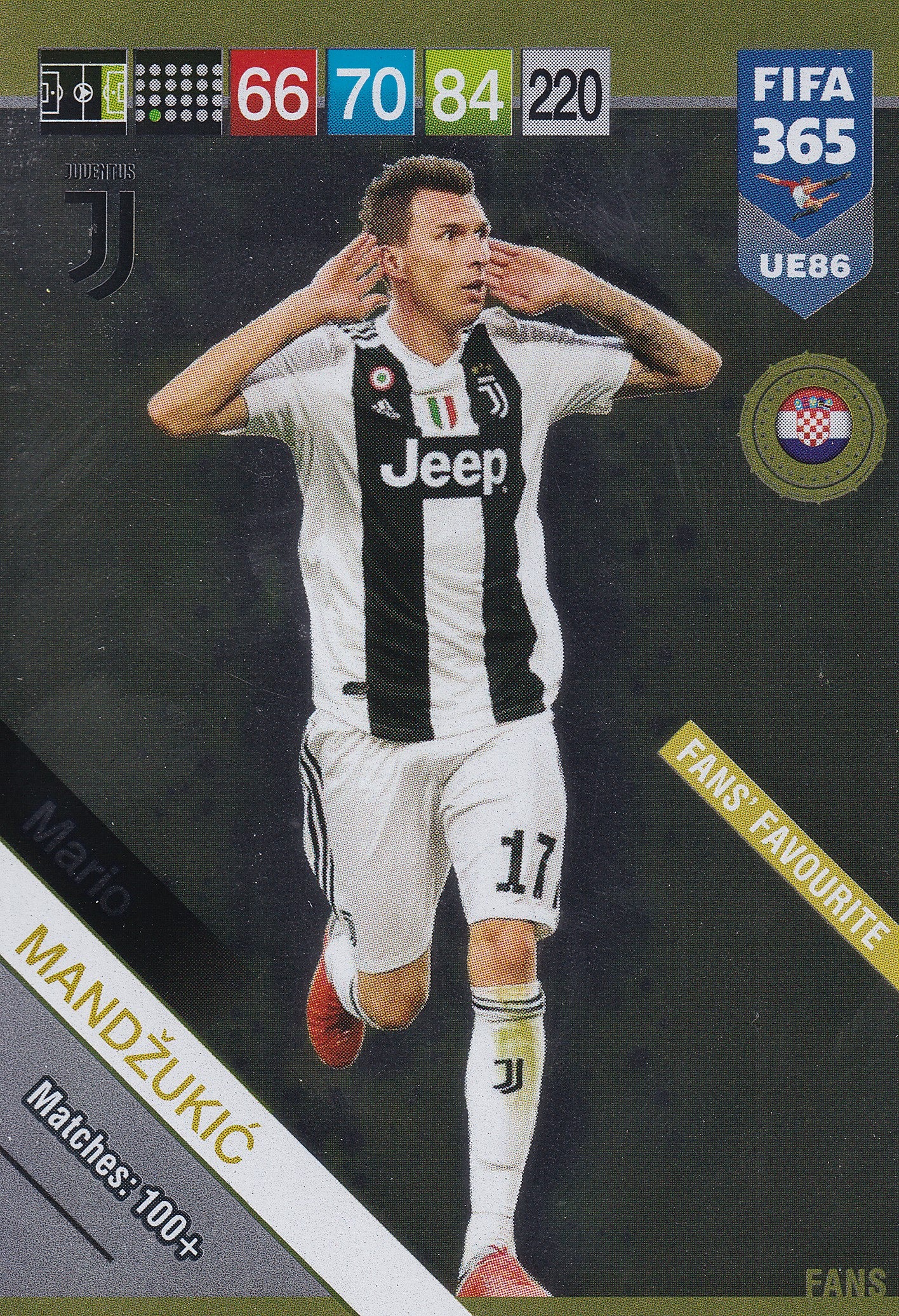UE086. MARIO MANDZUKIC - JUVENTUS - FANS FAVOURITE