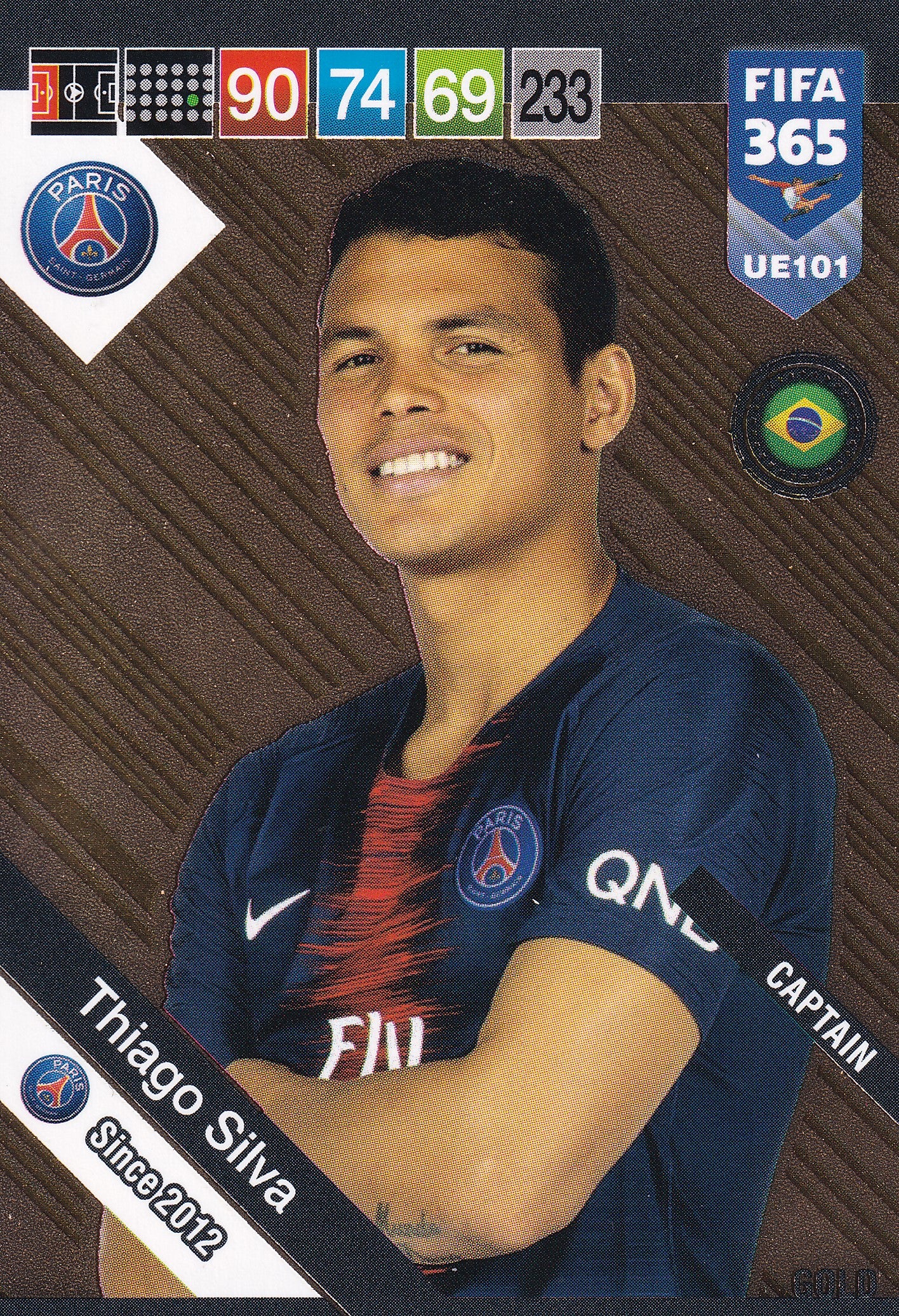UE101. THIAGO SILVA - PARIS SAINT GERMAIN - CAPTAIN