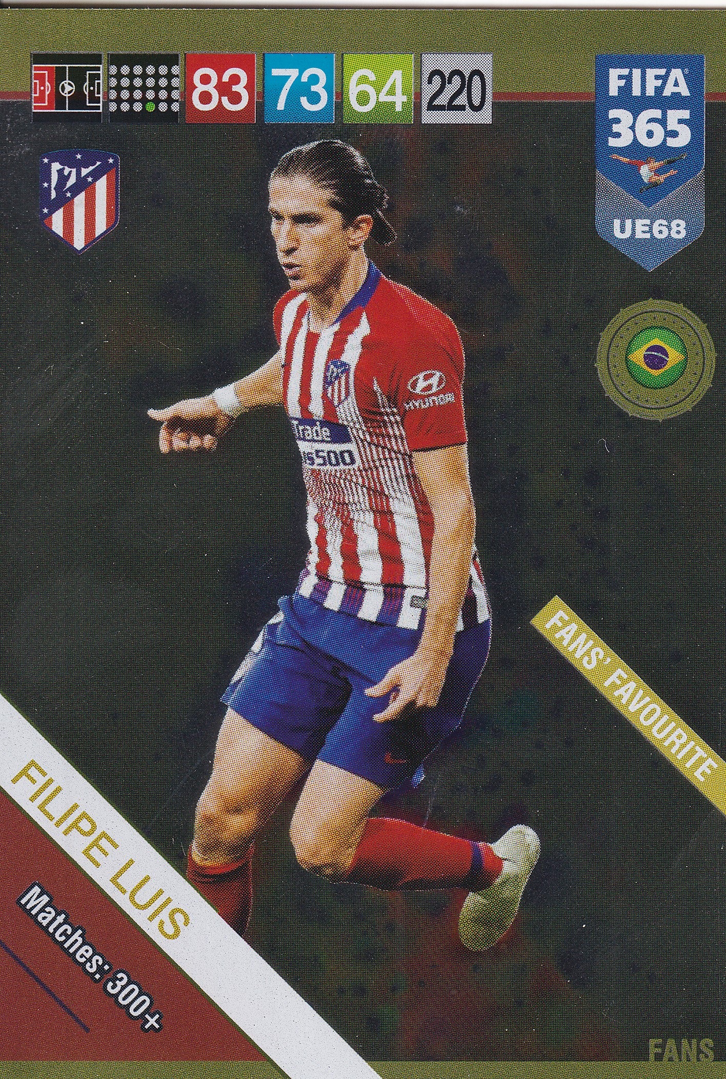 UE068. FILIPE LUIS - ATLETICO MADRID - FANS FAVOURITE