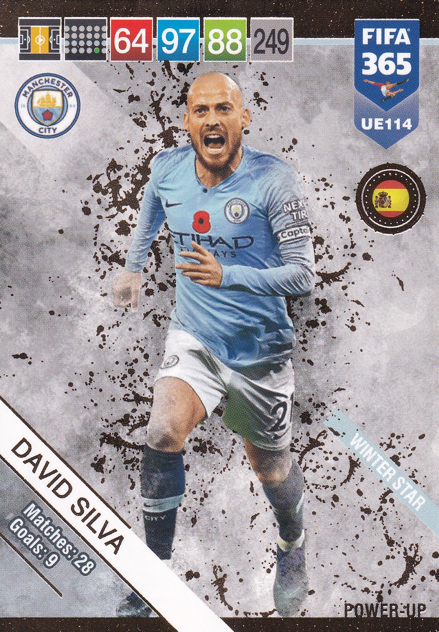UE114. DAVID SILVA - MANCHESTER CITY - WINTER STAR