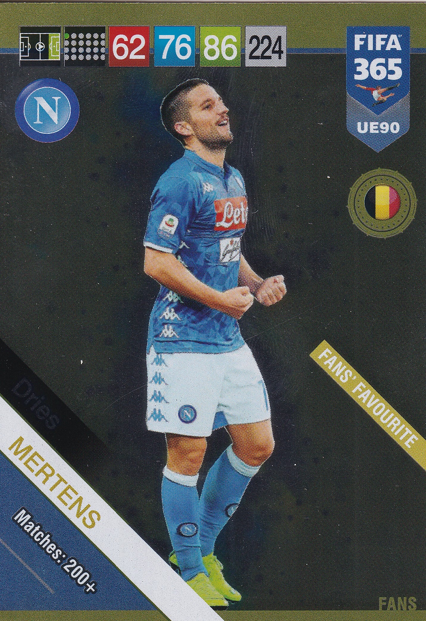 UE090. DRIES MERTENS - NAPOLI - FANS FAVOURITE
