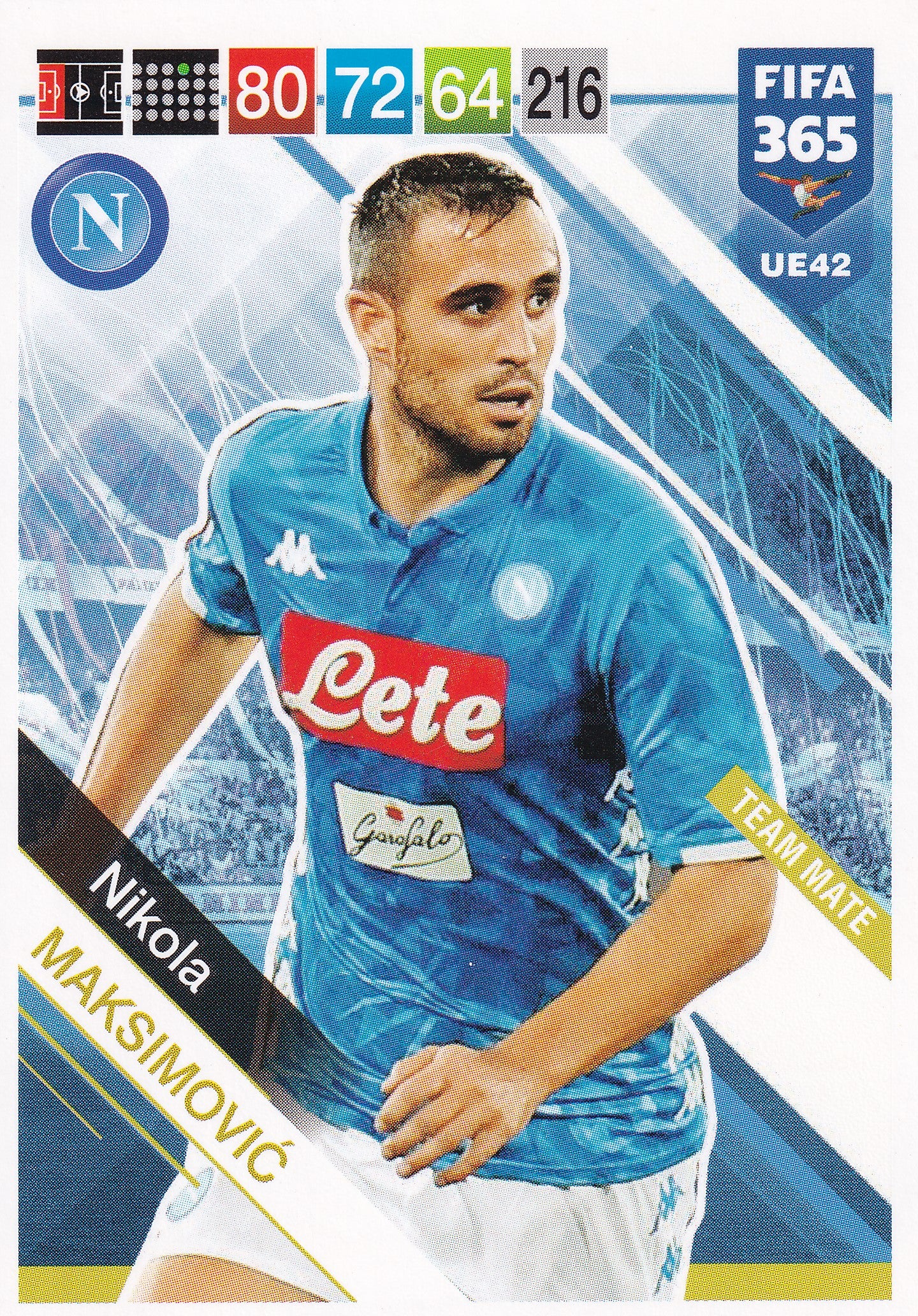 UE042. NIKOLA MAKSIMOVIC - NAPOLI