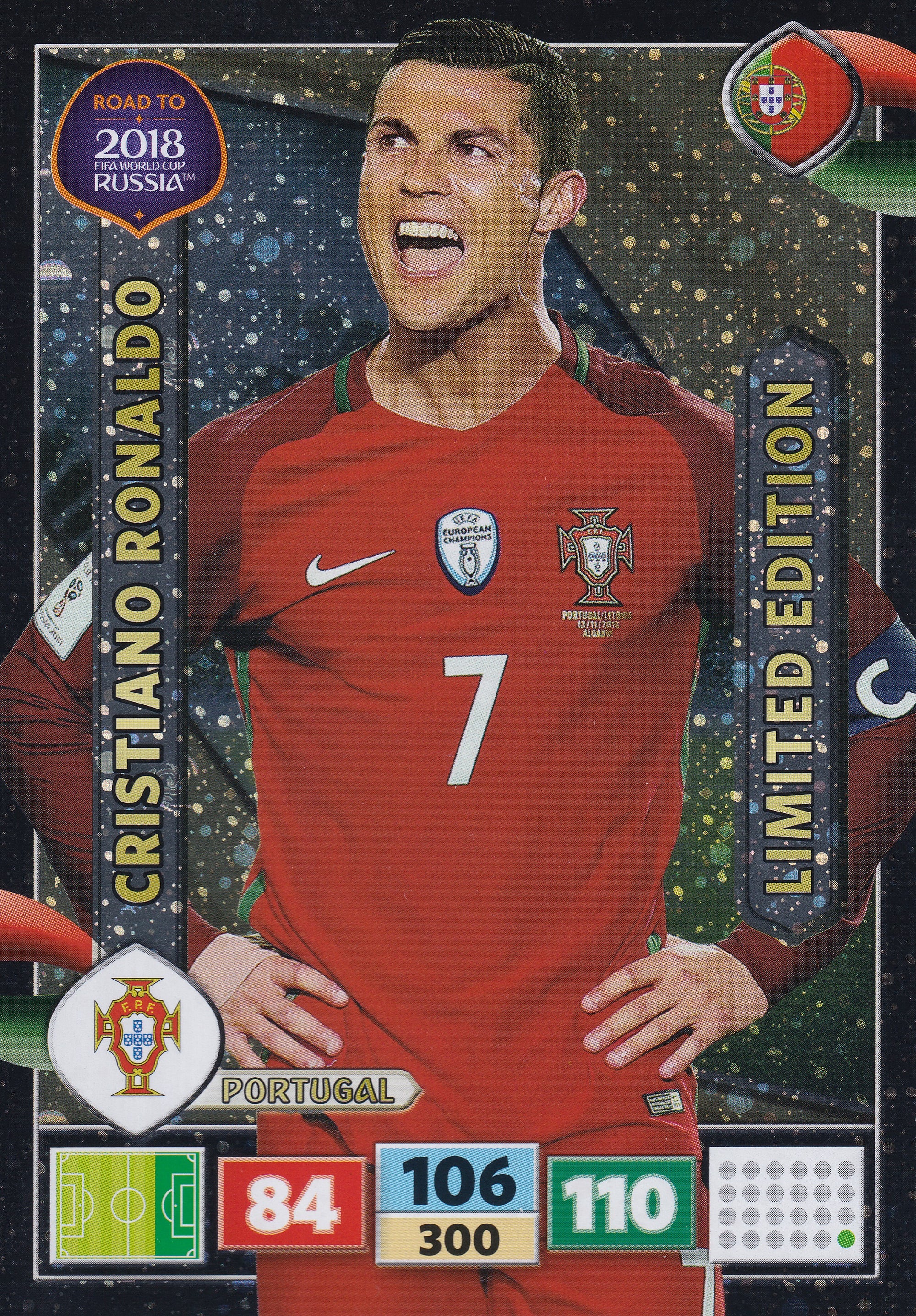 LE-2018. CRISTIANO RONALDO - PORTUGAL - STORFORMATKORT