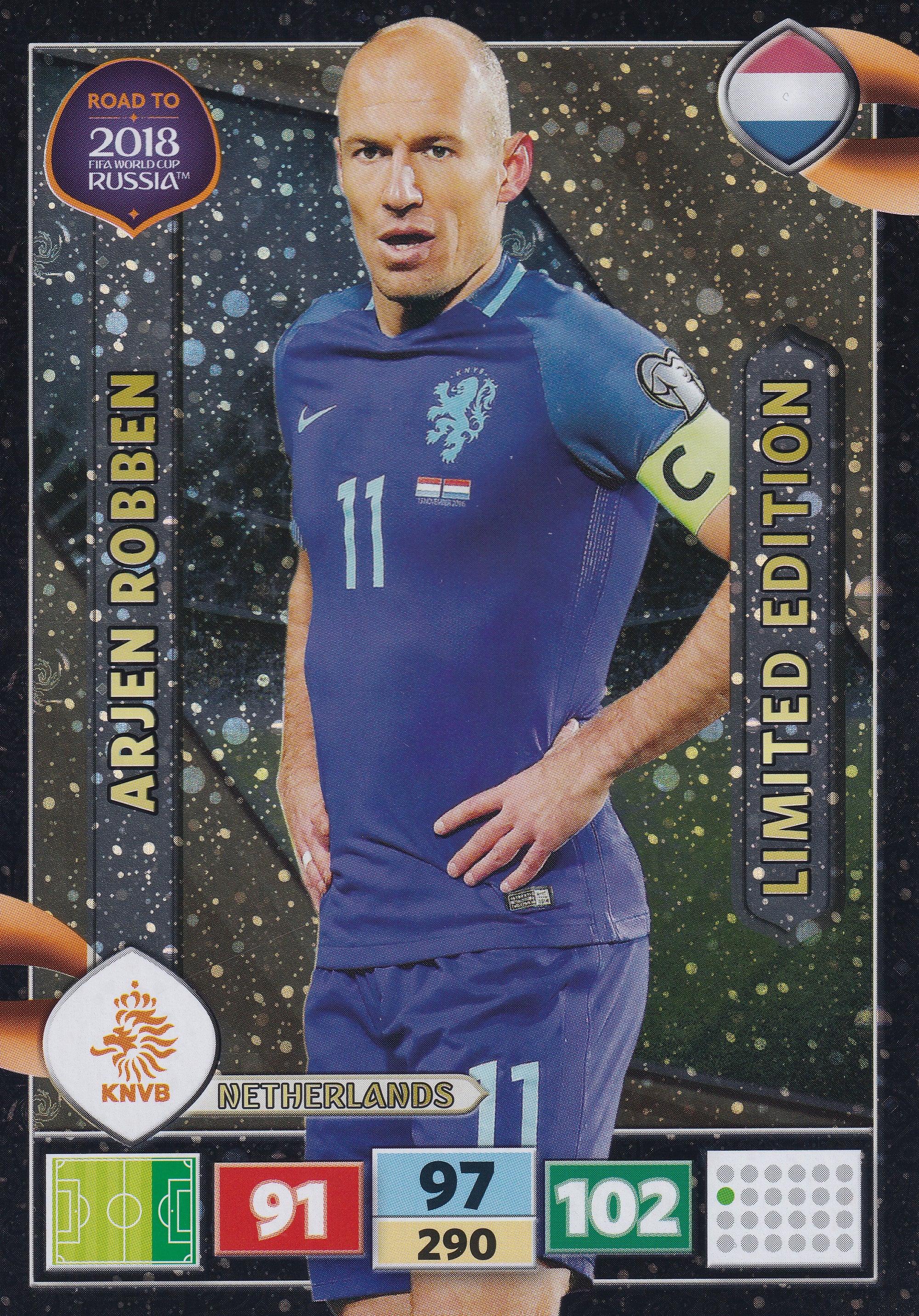 LE-2018. ARJEN ROBBEN - NETHERLANDS - STORFORMATKORT