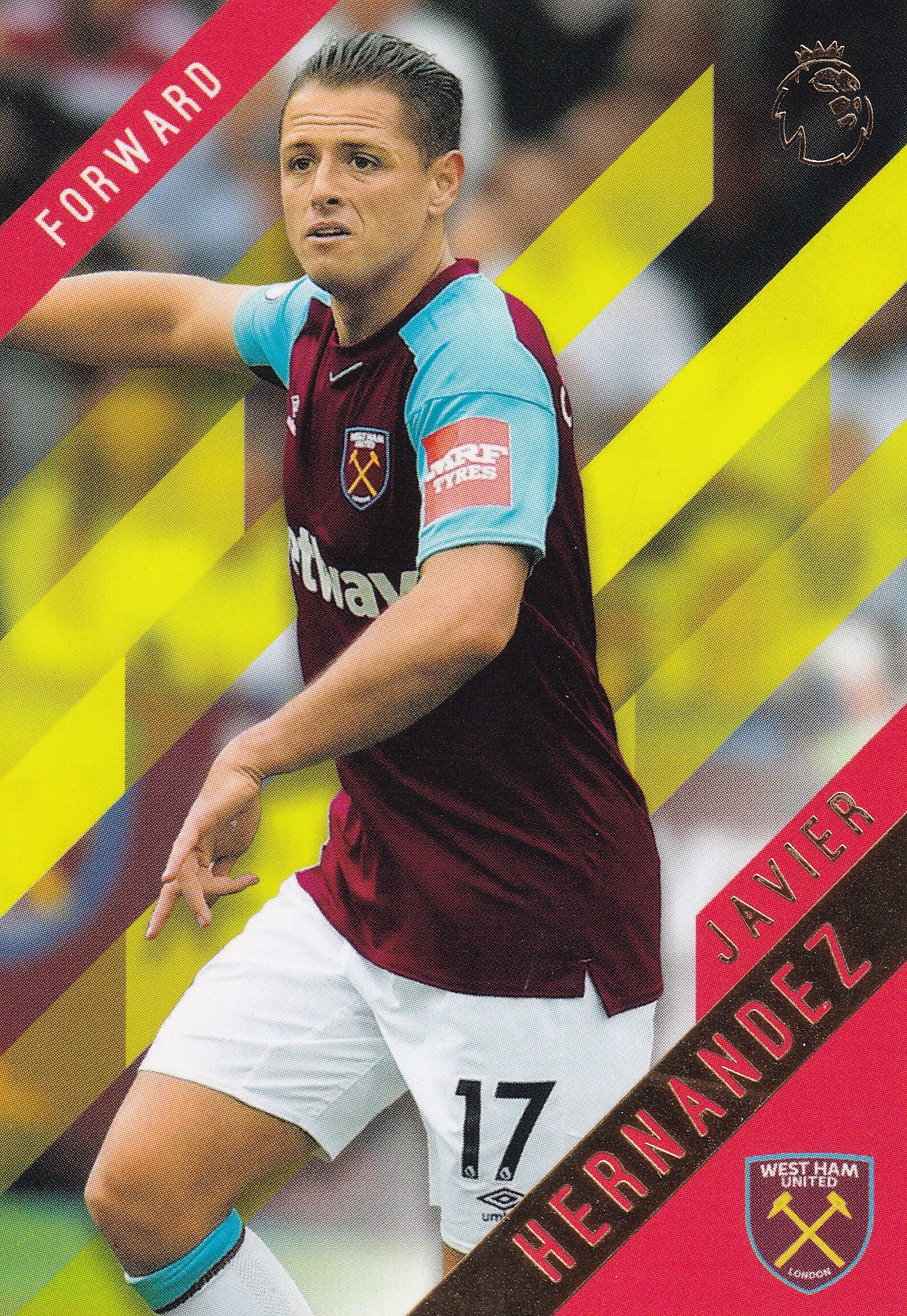 150. JAVIER HERNANDEZ - WEST HAM UNITED - YELLOW