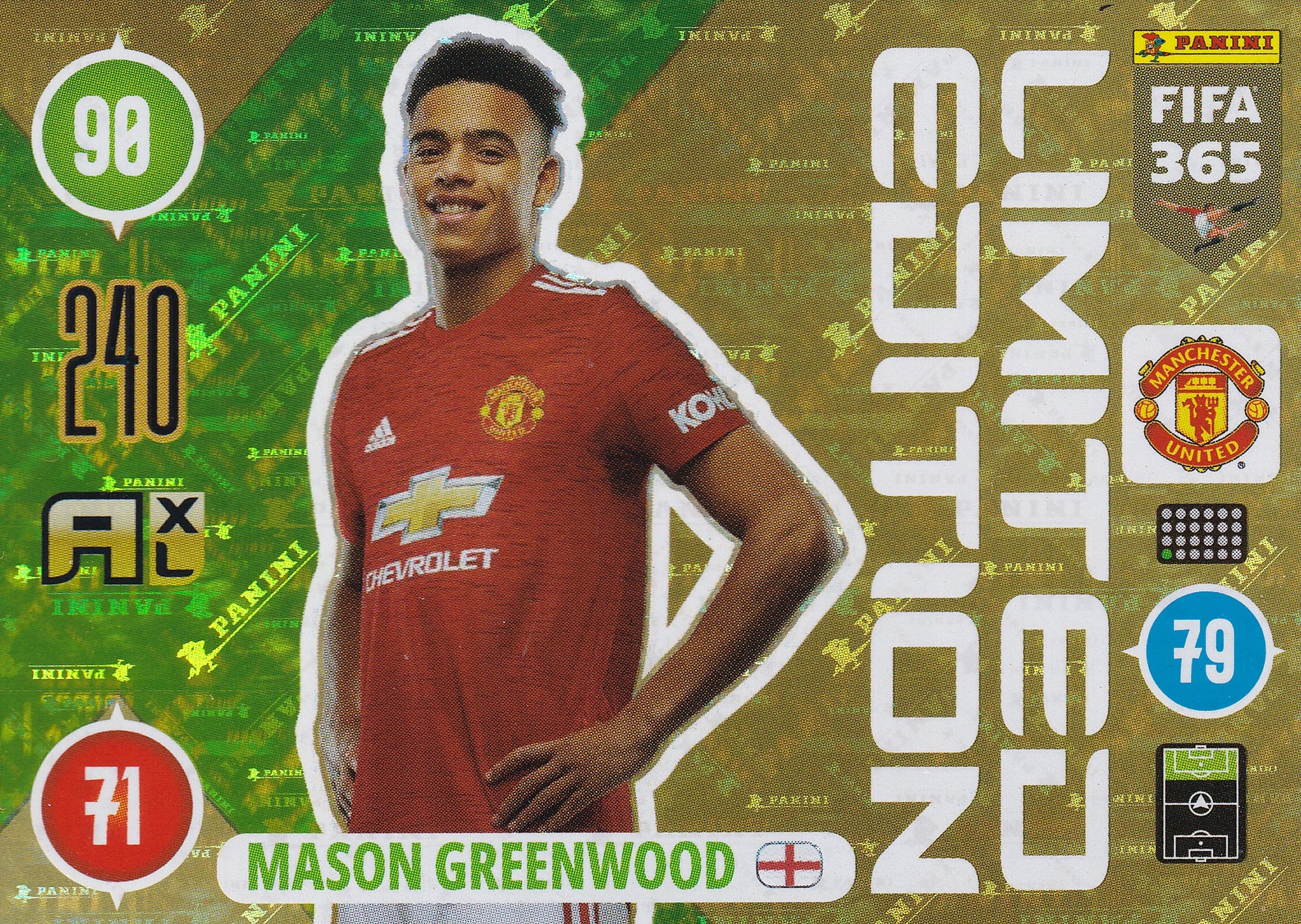 LE-2021. MASON GREENWOOD - MANCHESTER UNITED - LIMITED EDITION