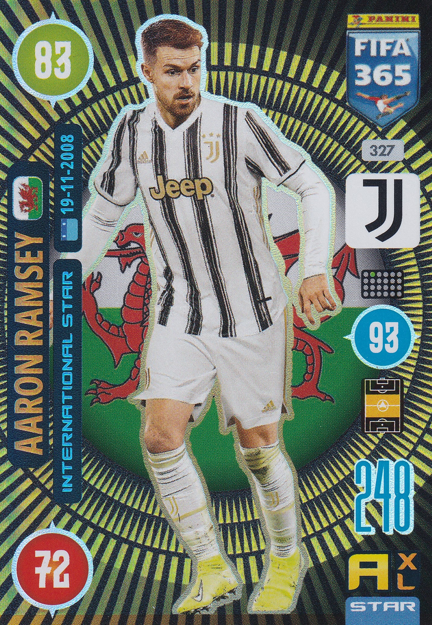 327. AARON RAMSEY - JUVENTUS - INTERNATIONAL STAR