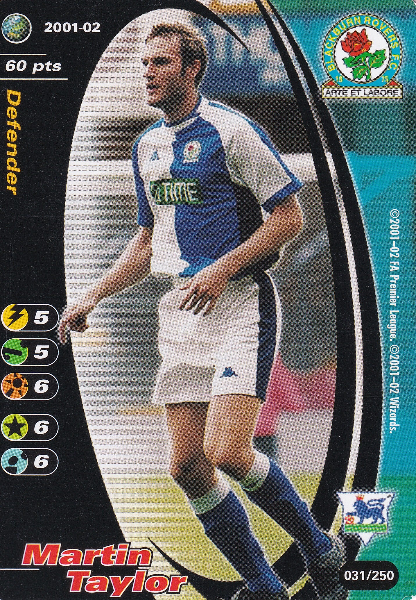 031. MARTIN TAYLOR - BLACKBURN ROVERS