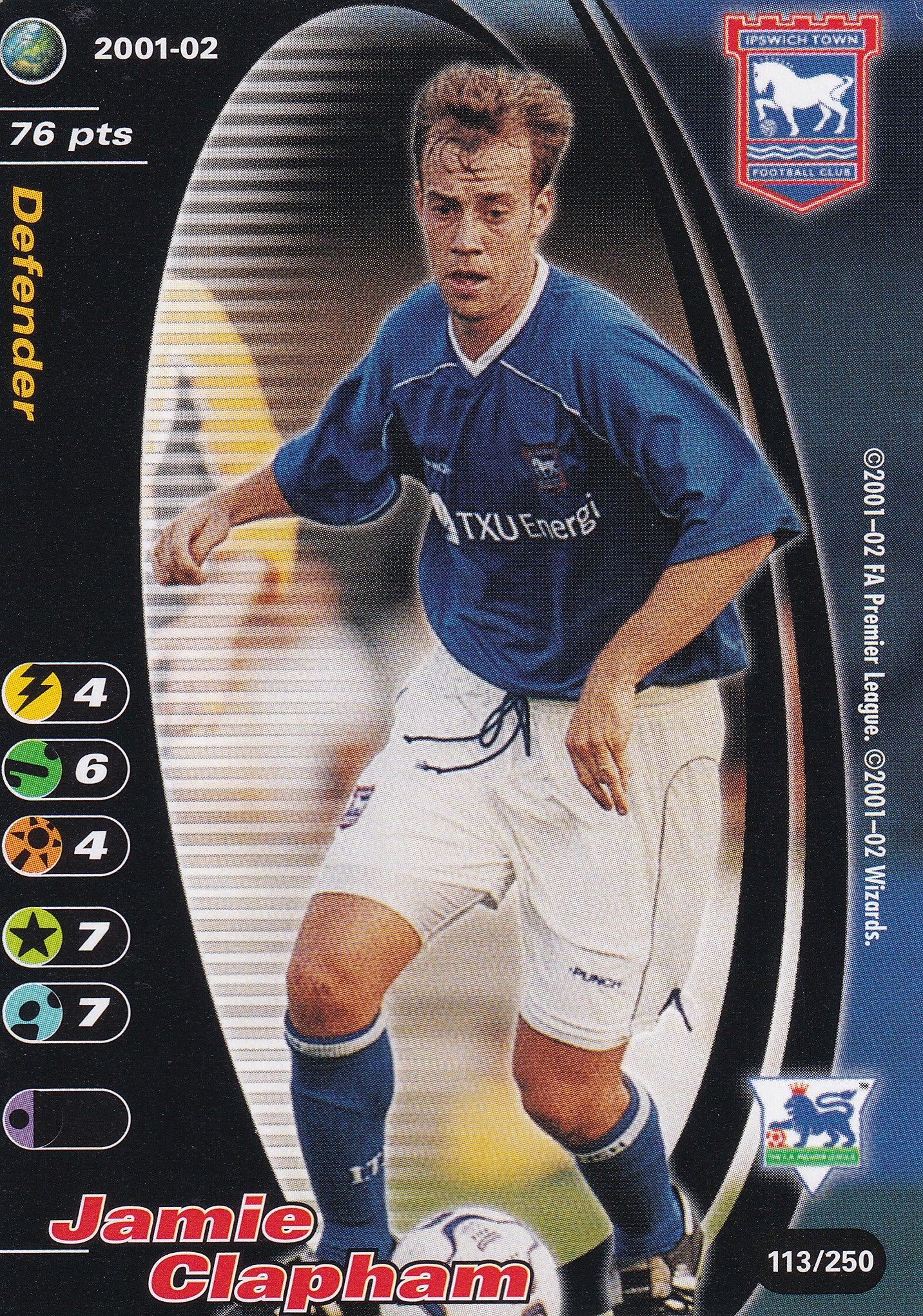 113. JAMIE CLAPHAM - IPSWICH TOWN