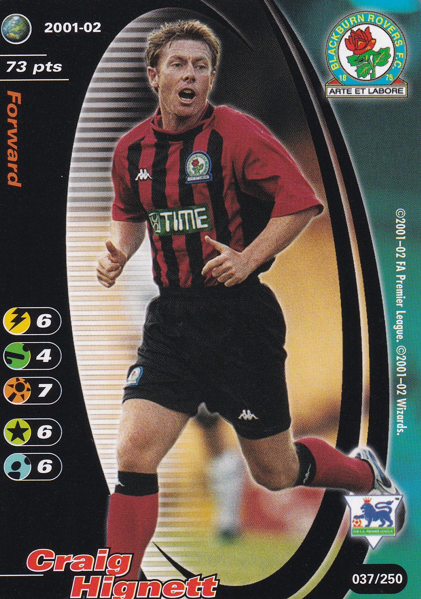037. CRAIG HIGNETT - BLACKBURN ROVERS