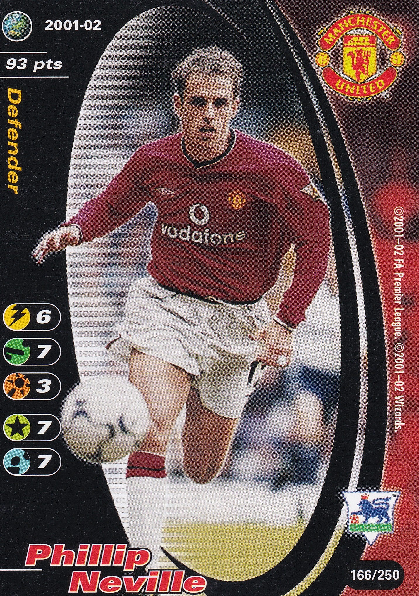 166. PHILLIP NEVILLE - MANCHESTER UNITED