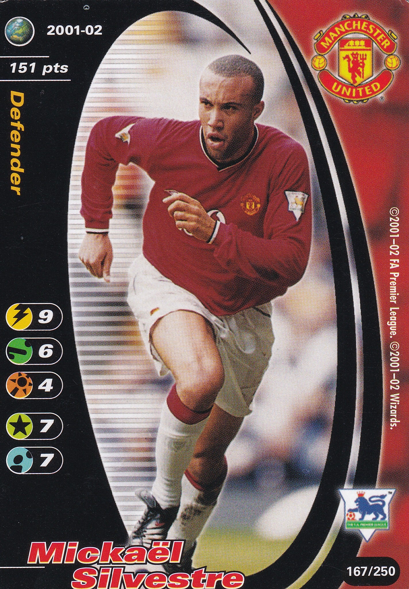 167. MICKAEL SILVESTRE - MANCHESTER UNITED