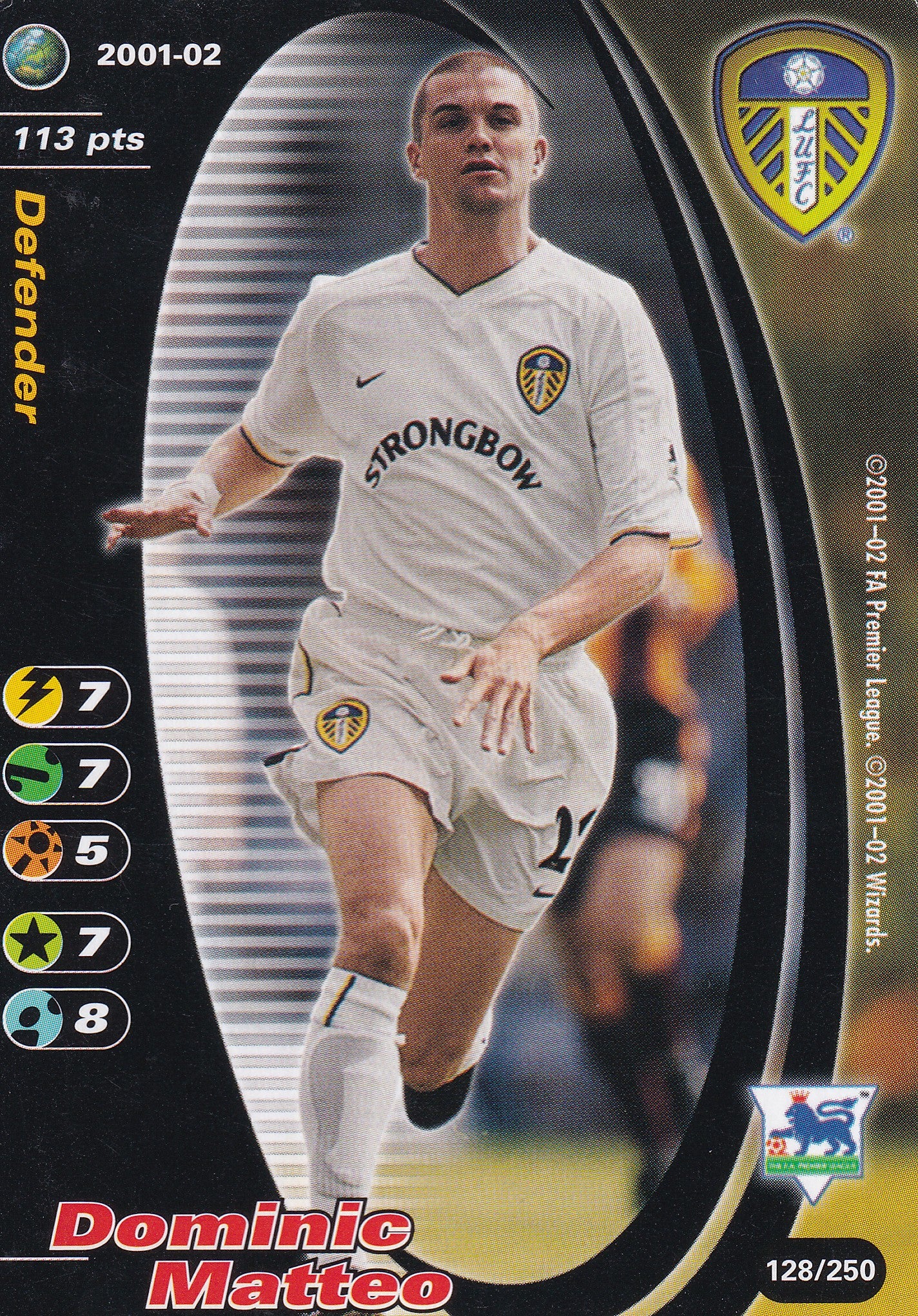 128. DOMINIC MATTEO - LEEDS UNITED