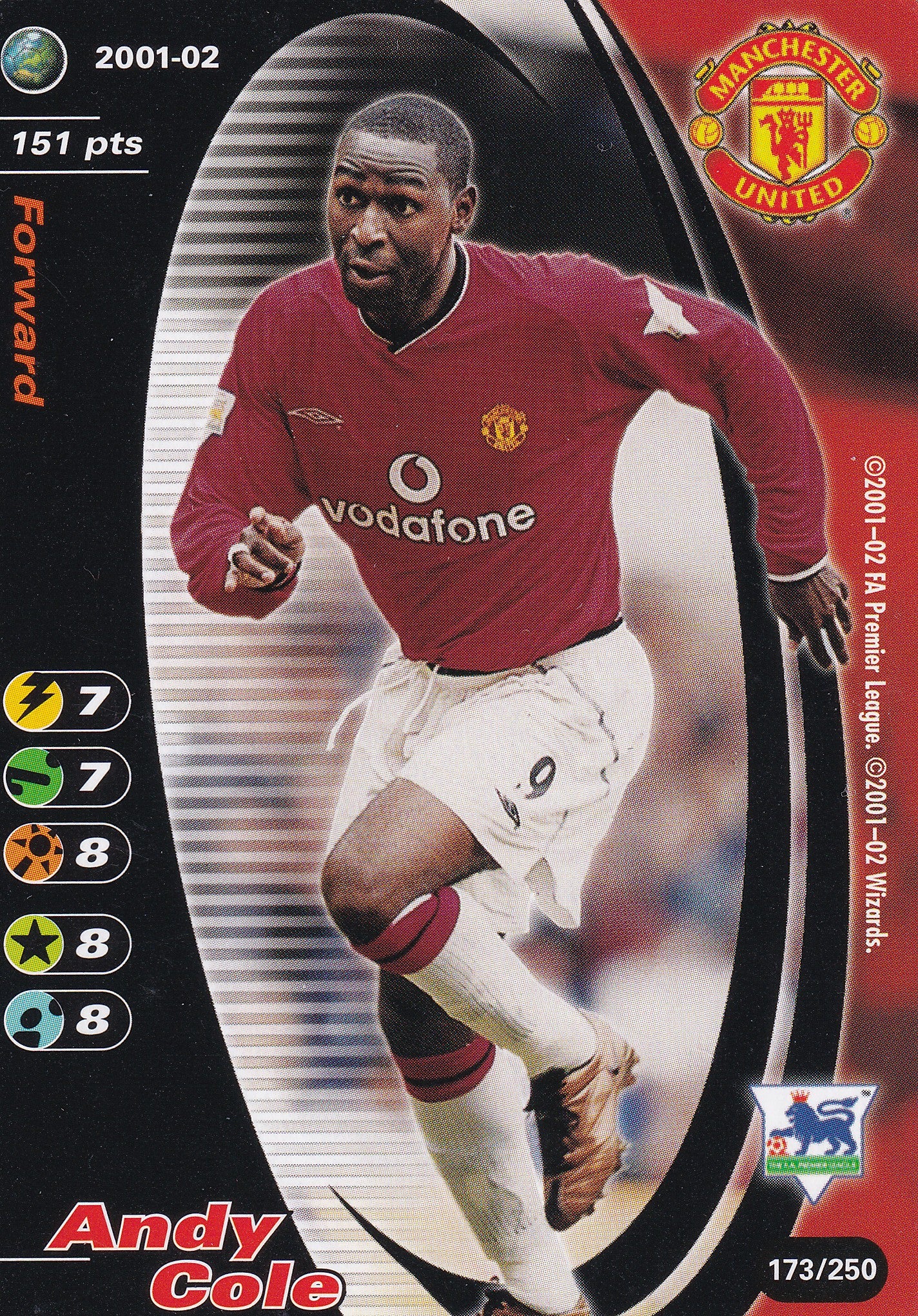 173. ANDY COLE - MANCHESTER UNITED