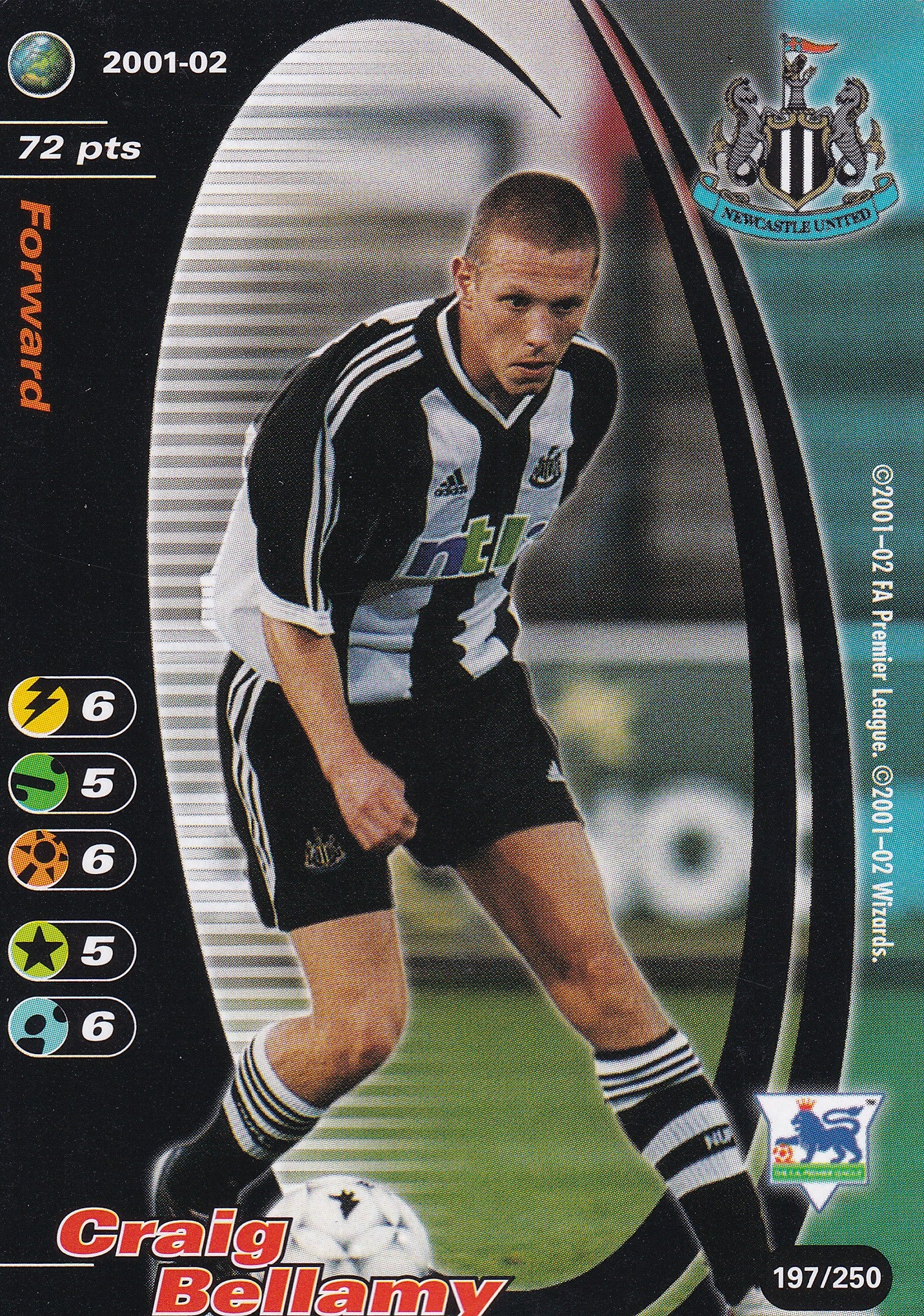 197. CRAIG BELLAMY - NEWCASTLE UNITED