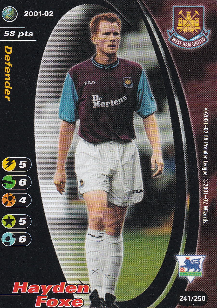 241. HAYDEN FOXE - WEST HAM UNITED