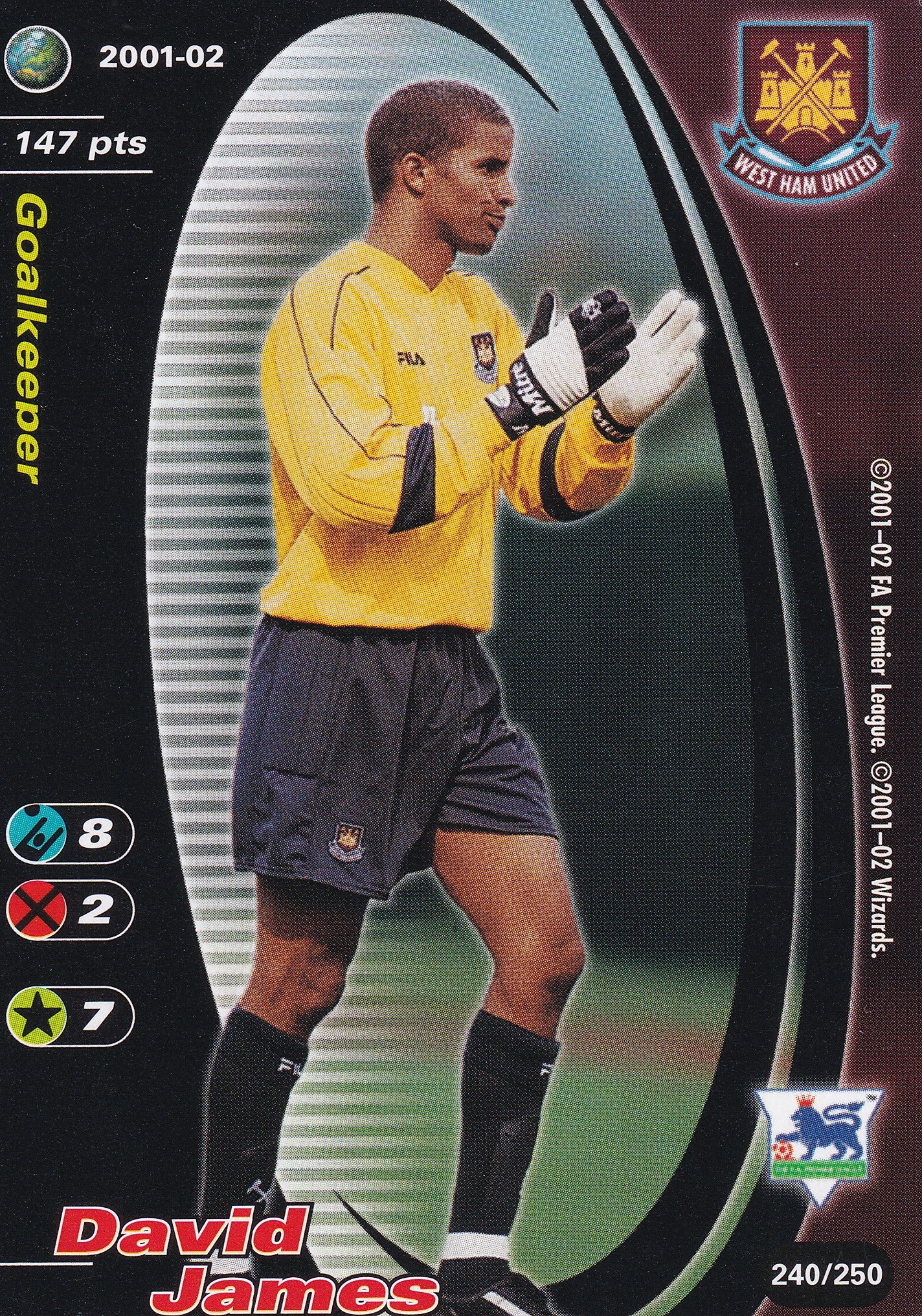 240. DAVID JAMES - WEST HAM UNITED