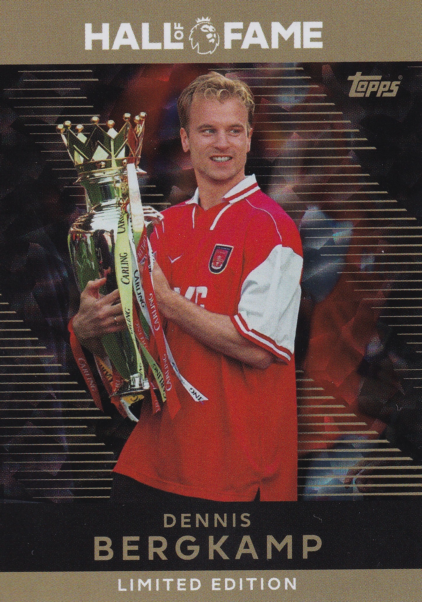 HOF-04. DENNIS BERGKAMP - ARSENAL - HALL OF FAME LIMITED EDITION