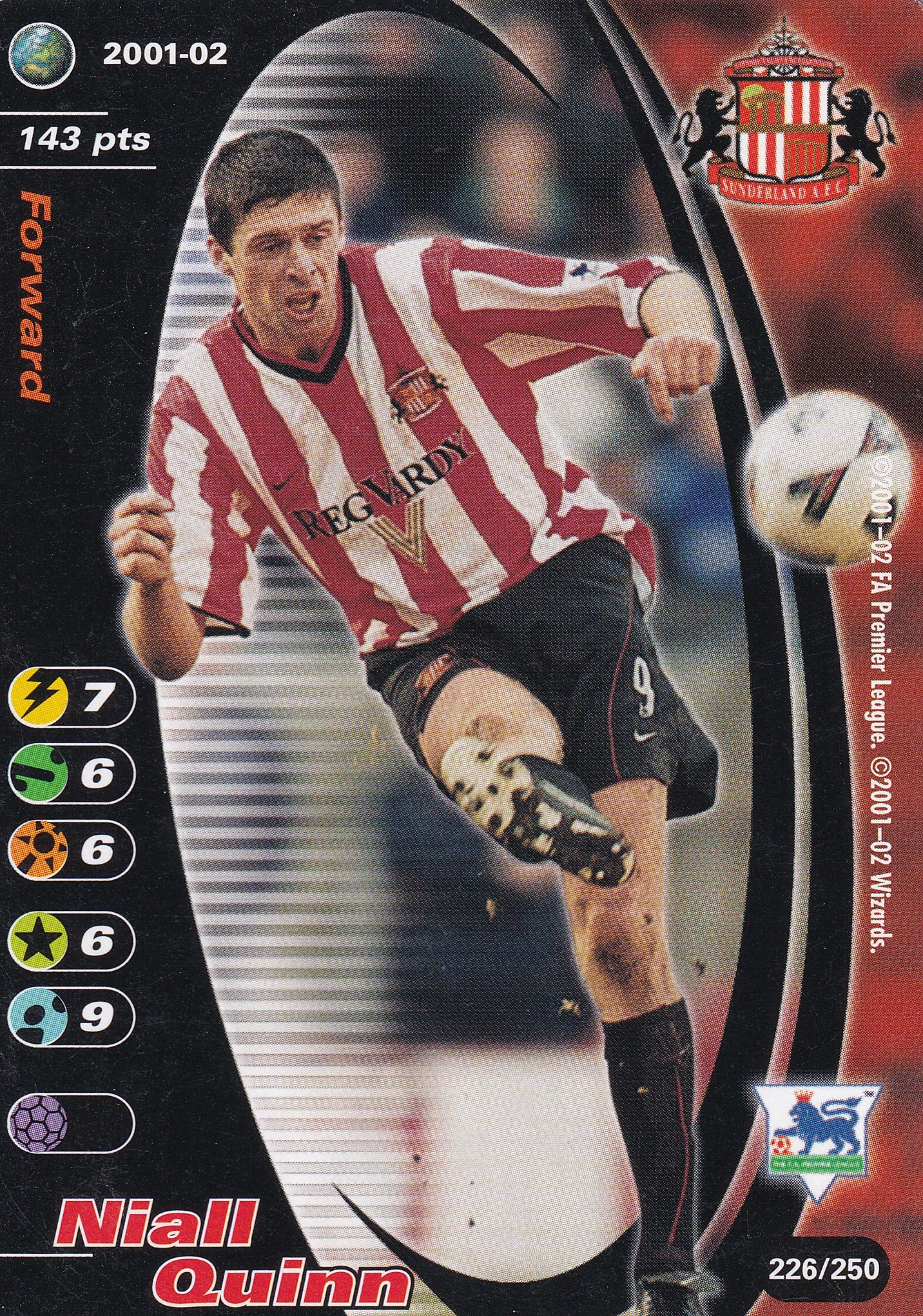 226. NIALL QUINN - SUNDERLAND