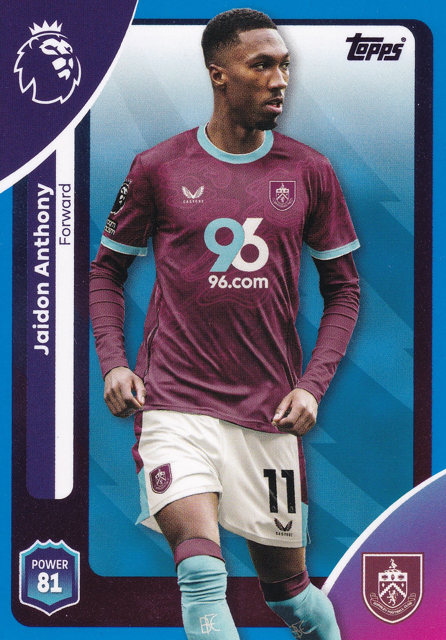 320. JAIDON ANTHONY - BURNLEY - BLUE PARALLELL