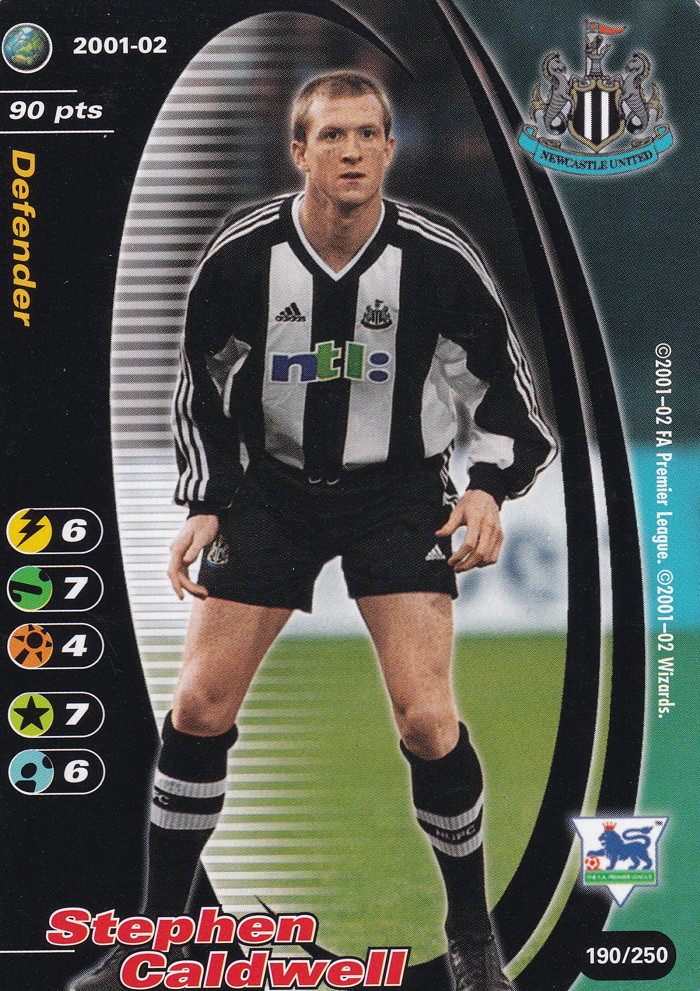 190. STEPHEN CALDWELL - NEWCASTLE UNITED