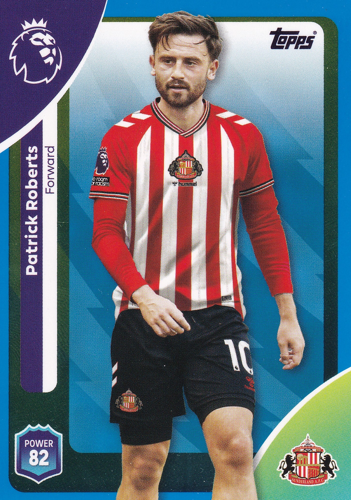 355. PATRICK ROBERTS - SUNDERLAND - BLUE PARALLELL