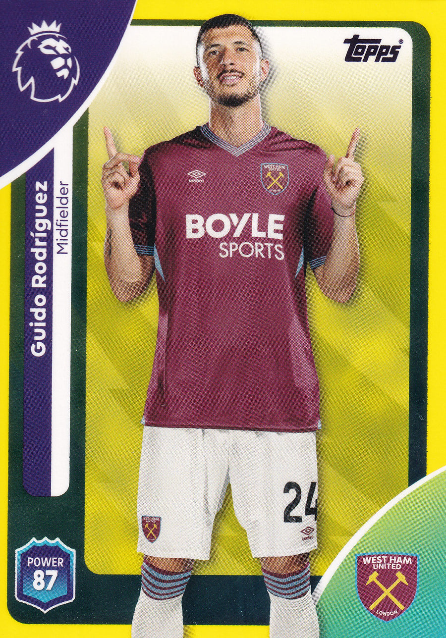 280. GUIDO RODRIGUEZ - WEST HAM UNITED - YELLOW PARALLELL