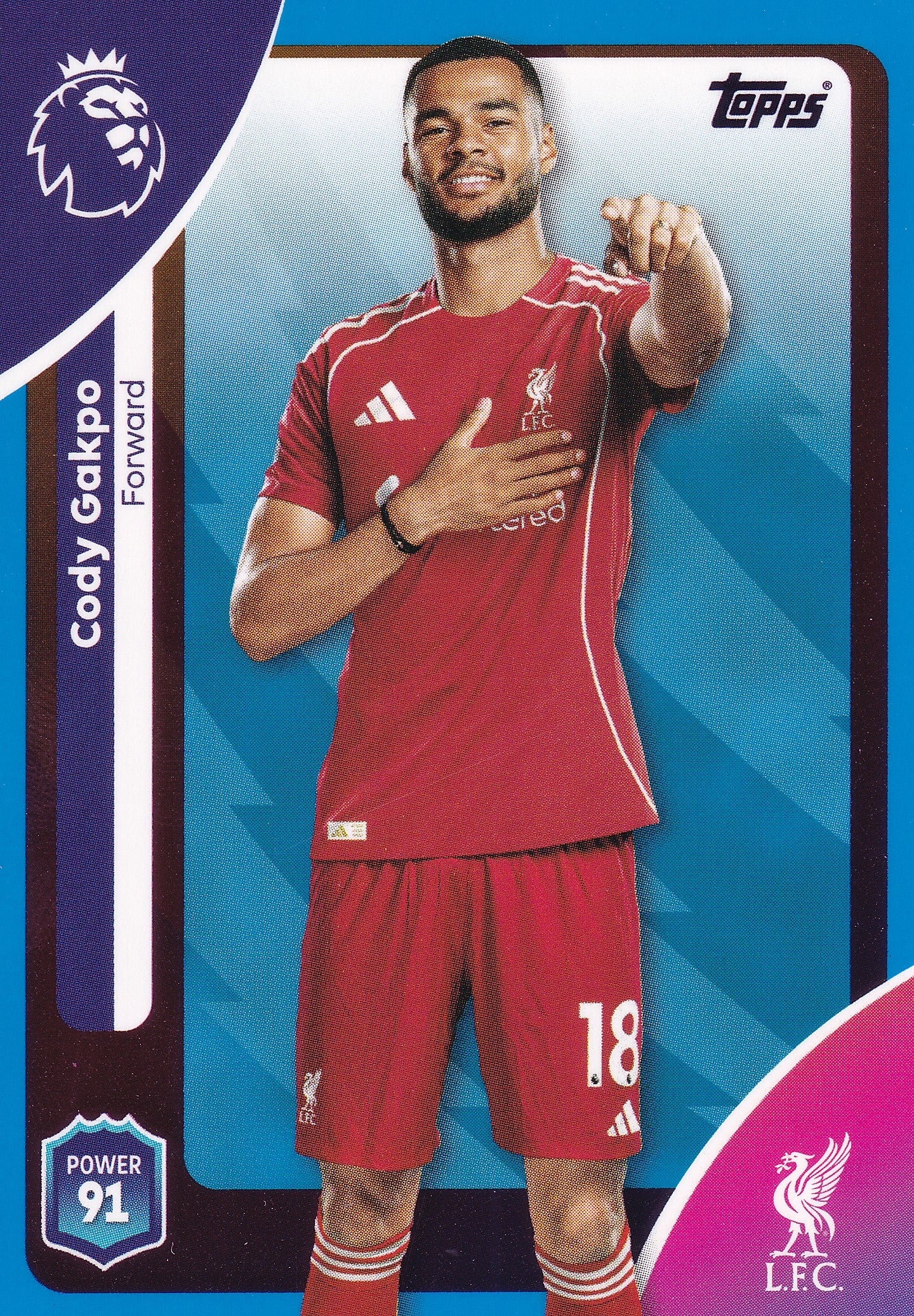 175. CODY GAKPO - LIVERPOOL - BLUE PARALLELL