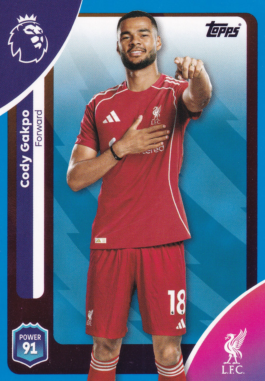175. CODY GAKPO - LIVERPOOL - BLUE PARALLELL