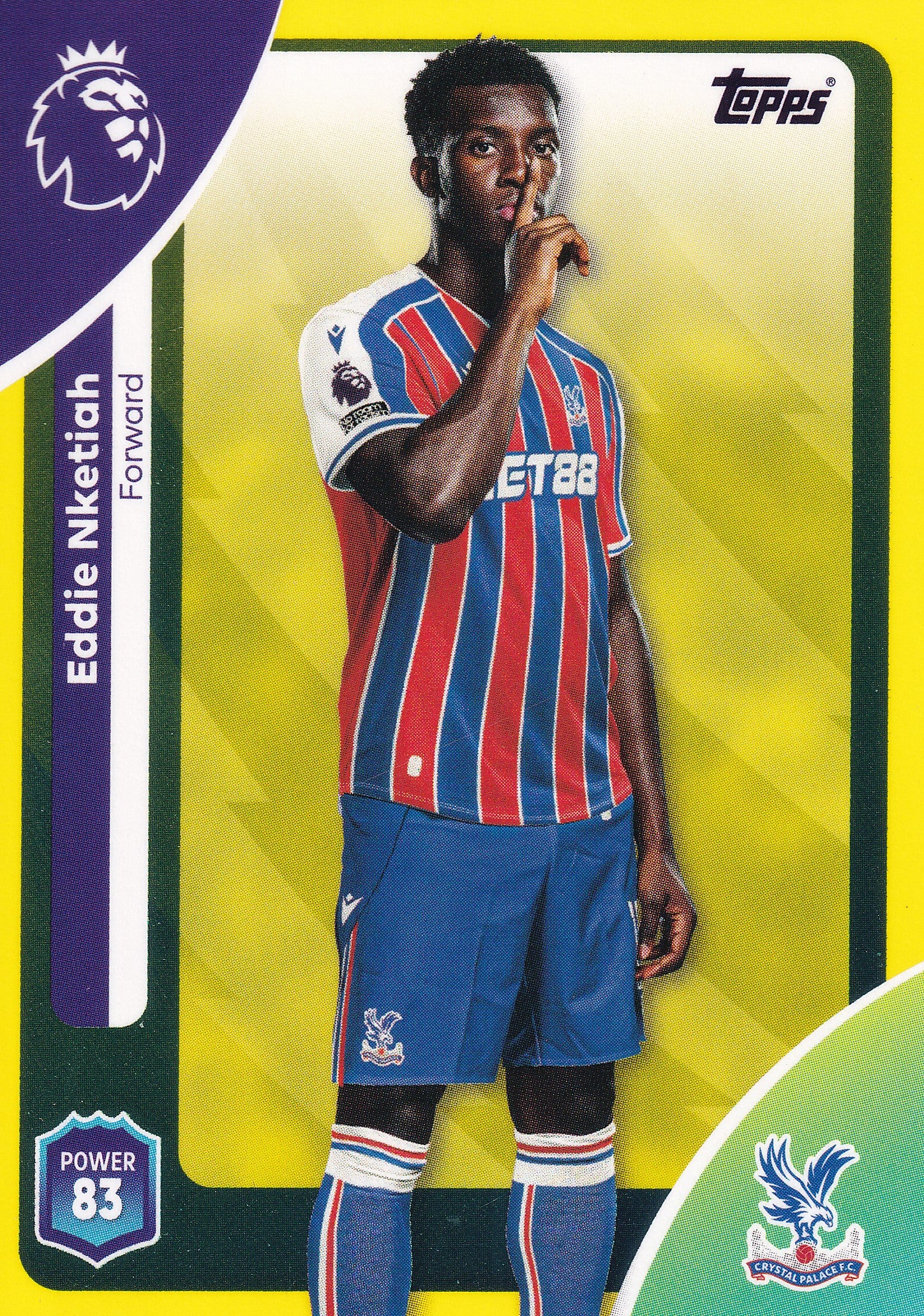 122. EDDIE NKETHIA - CRYSTAL PALACE - YELLOW PARALLELL