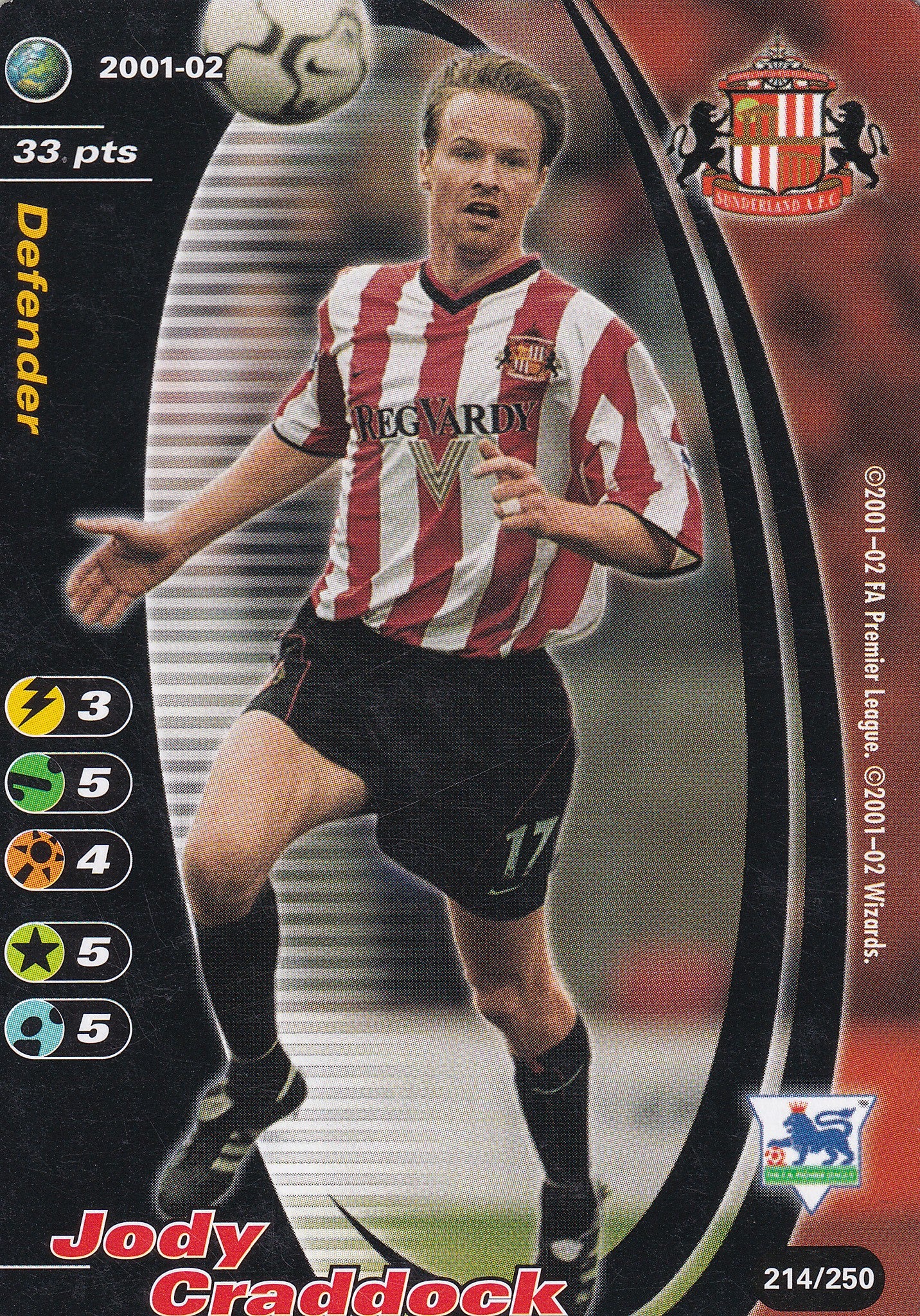214. JODY CRADDOCK - SUNDERLAND